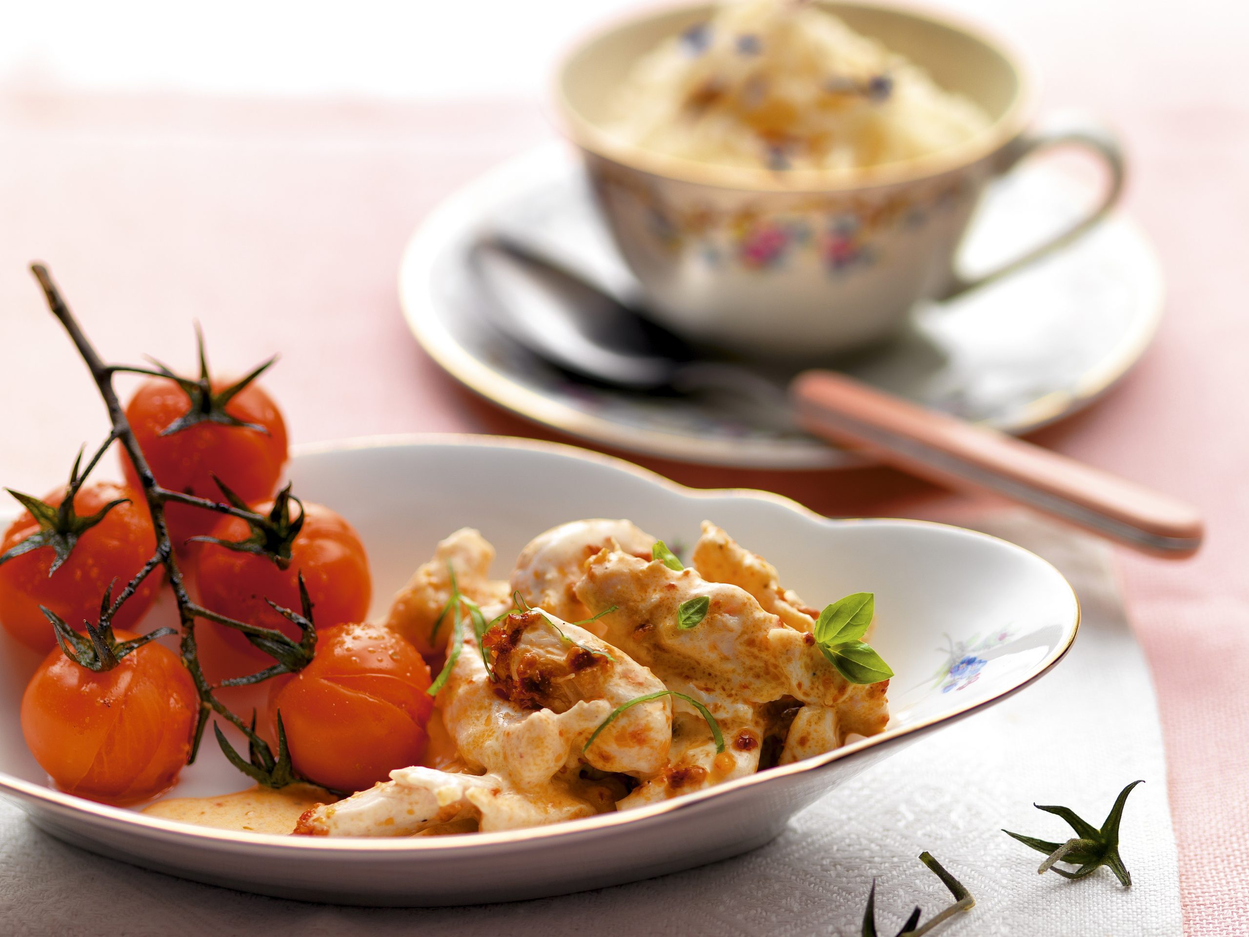 Pesto-Poulet mit Cherrytomaten