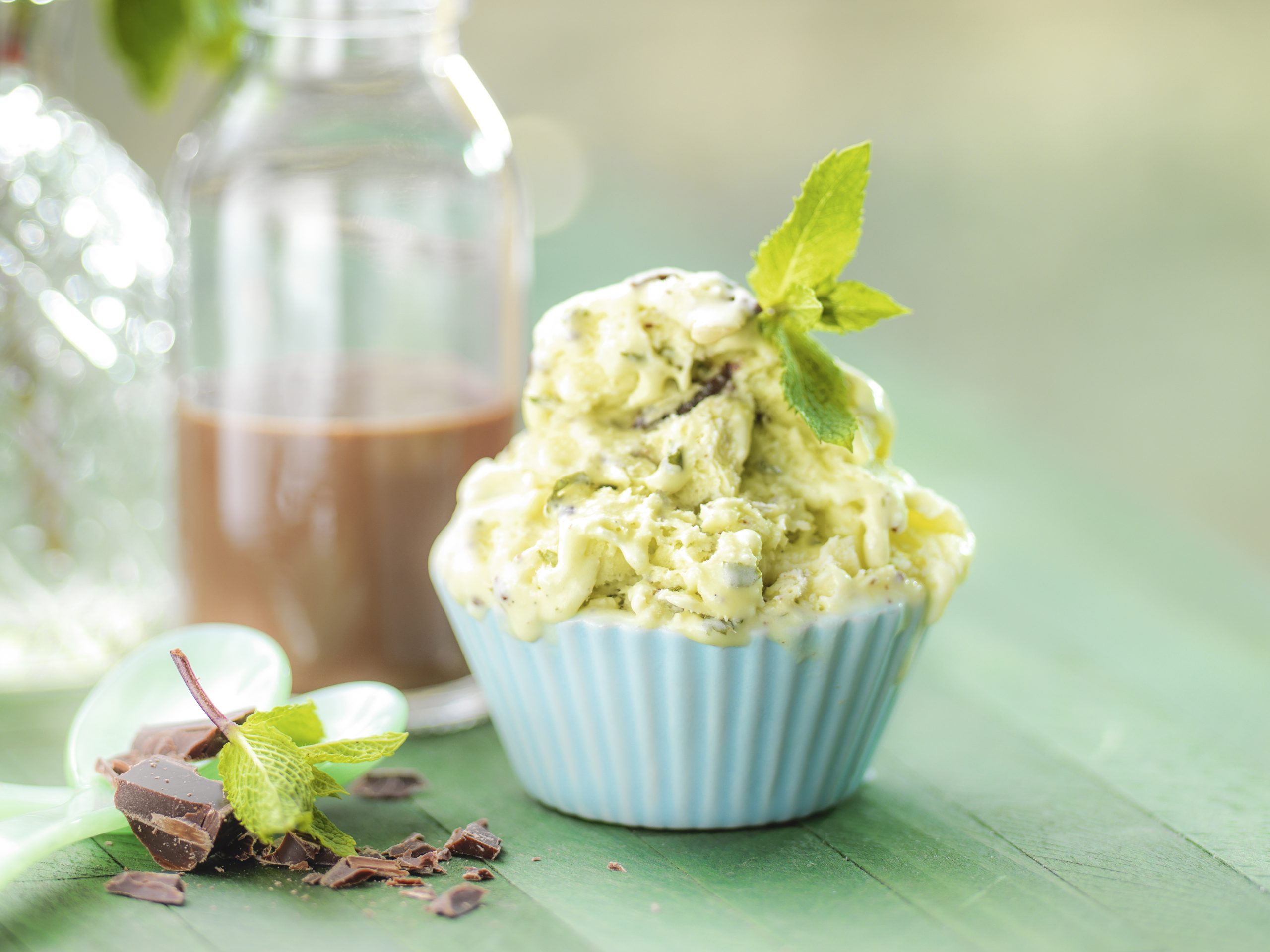 Parfait à la menthe poivrée