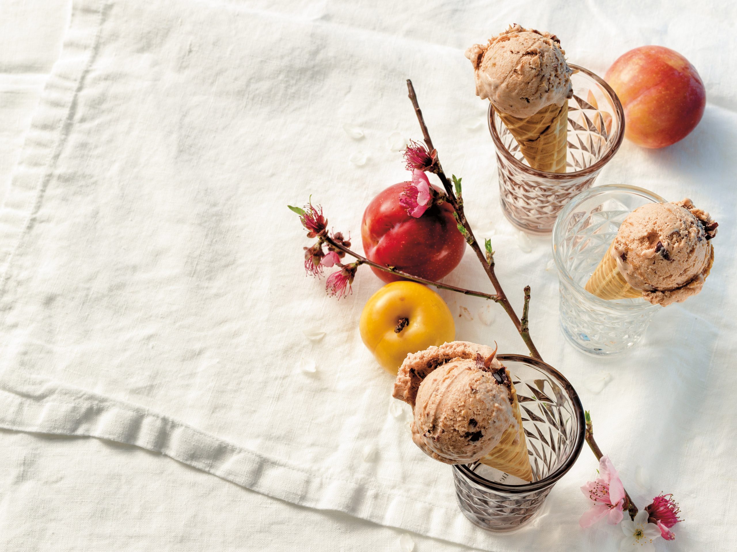 Glace à la prune
