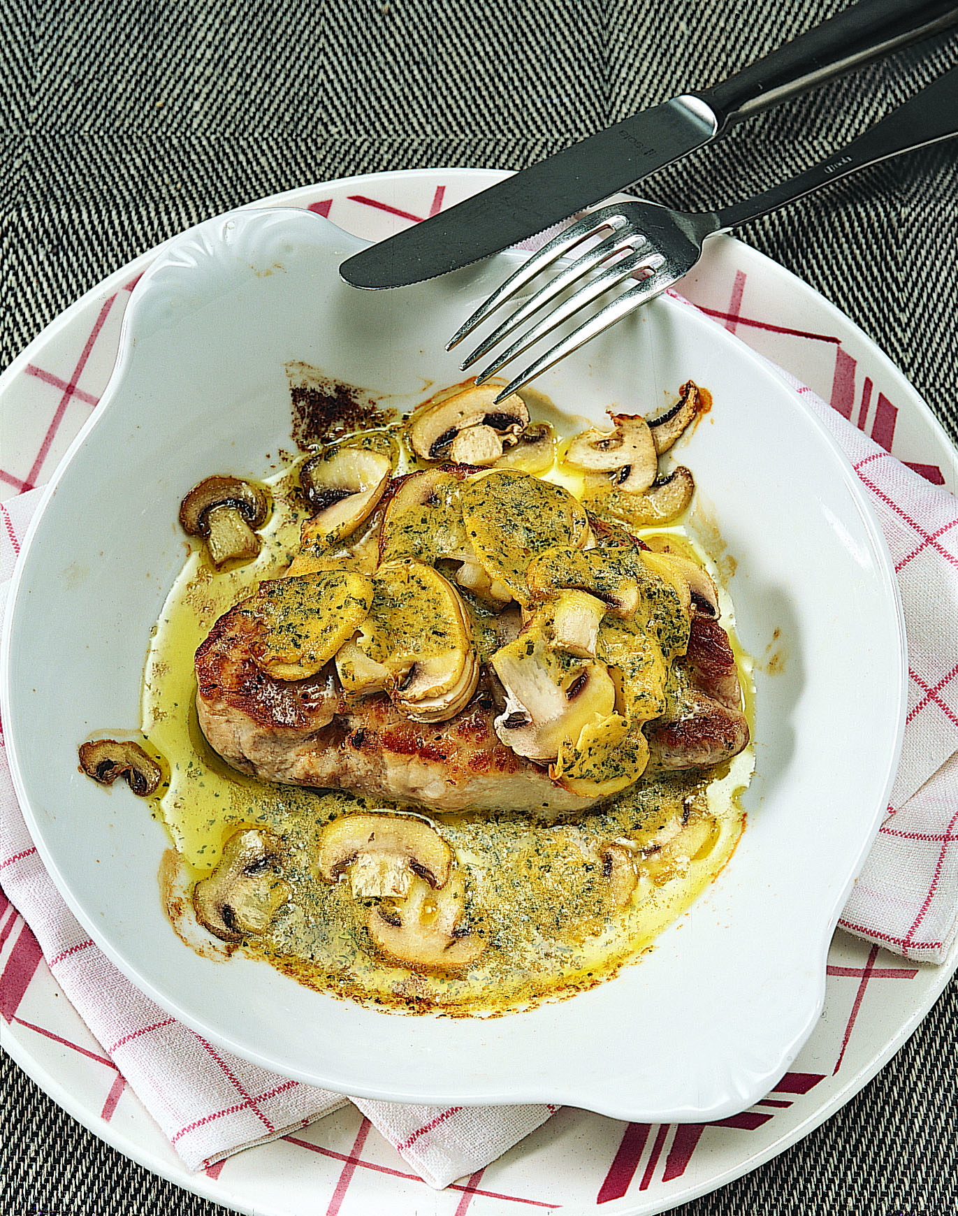 Pilz-Steaks