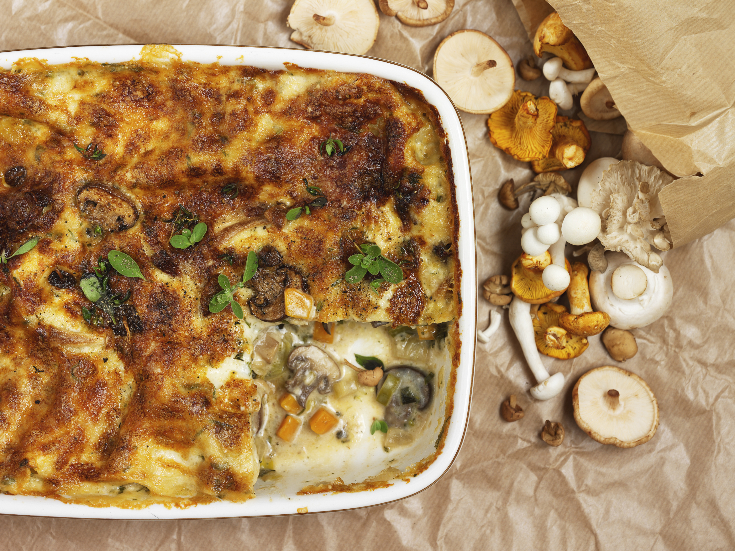 Pilzlasagne