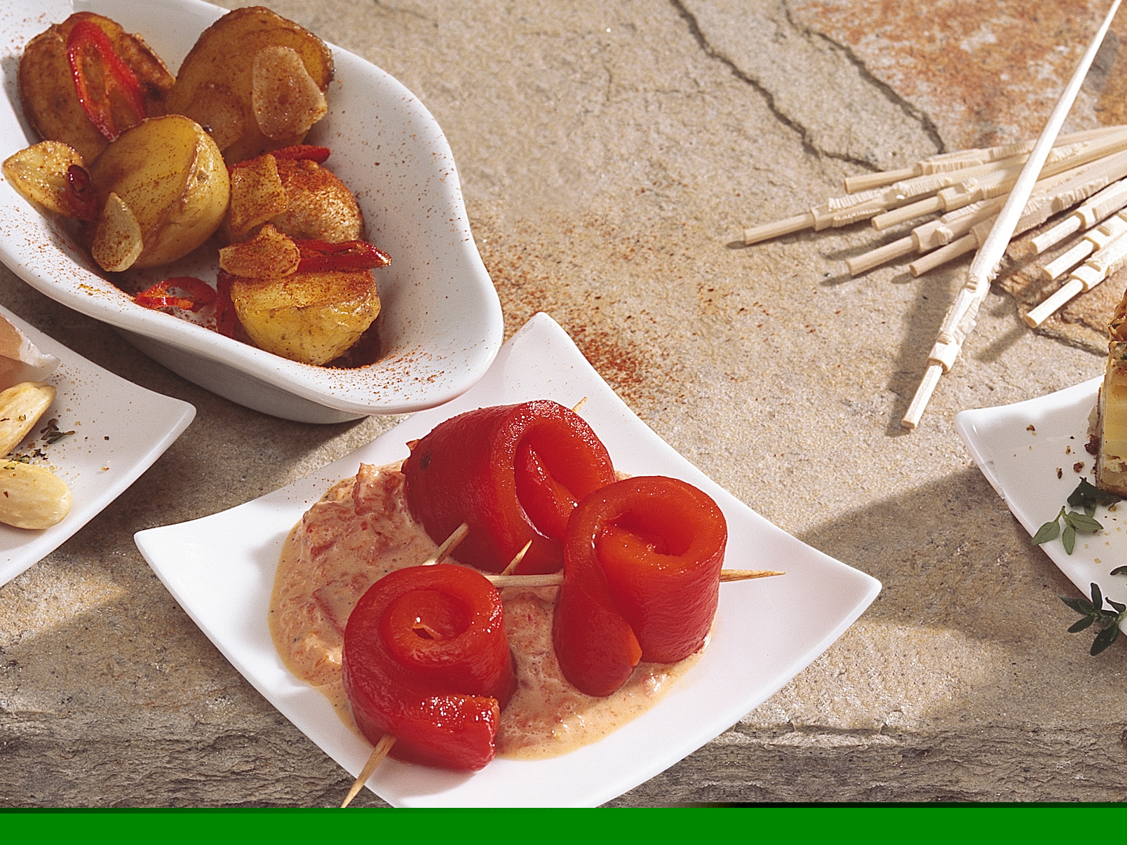 Pimientos con nata (poivrons à la crème)