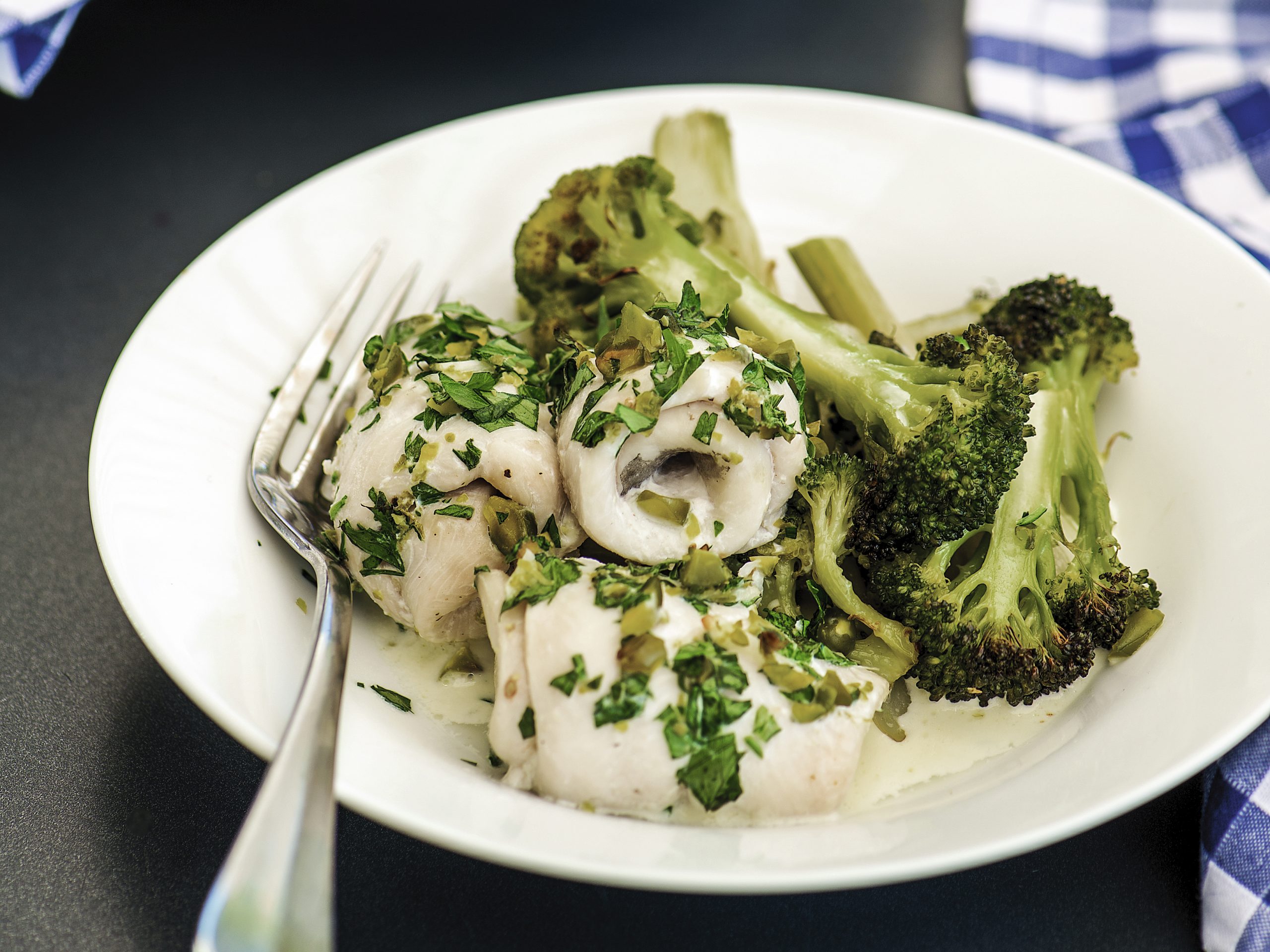 Pistazien-Fisch mit Knusper-Toast