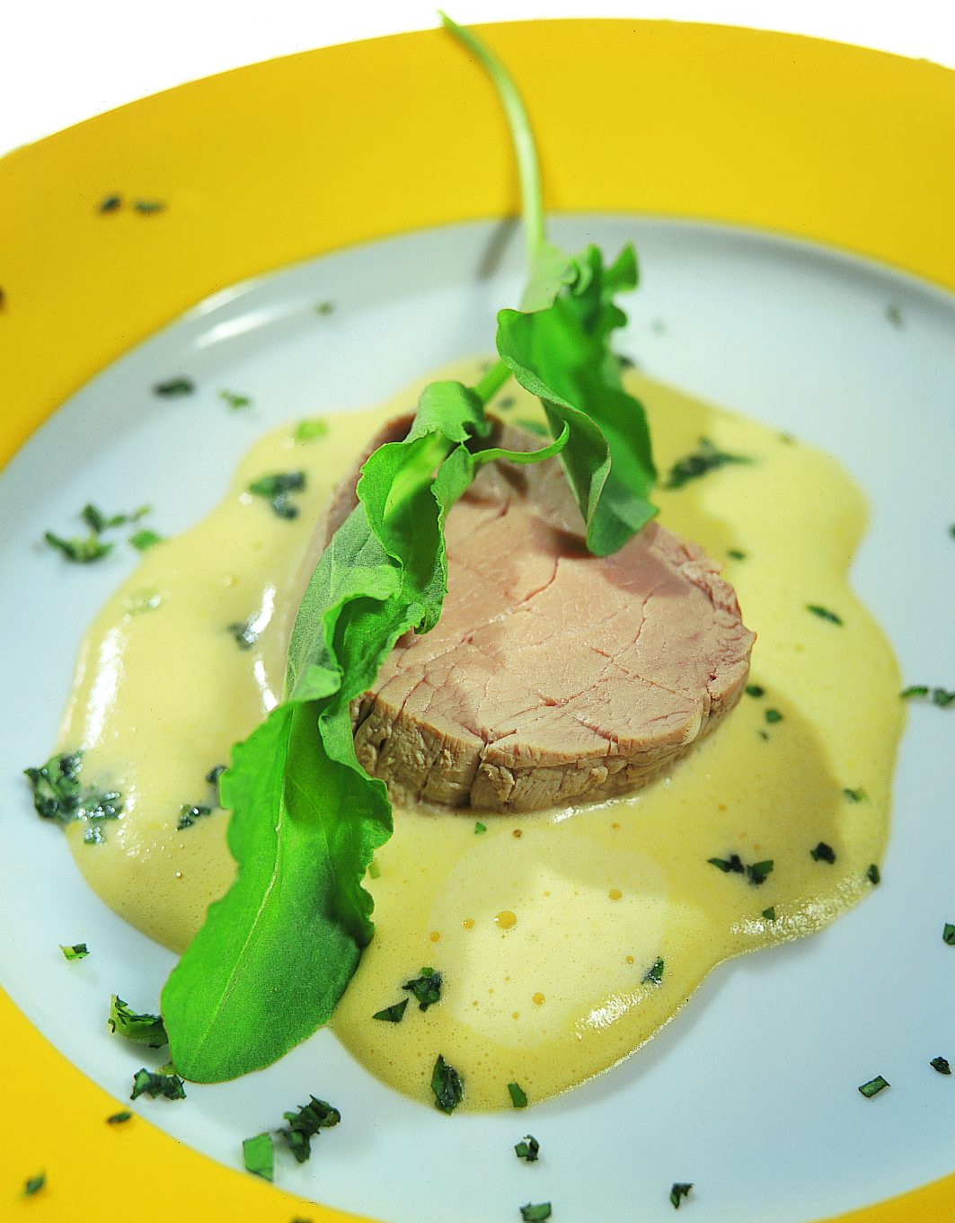 Filet de veau poché à l'oseille