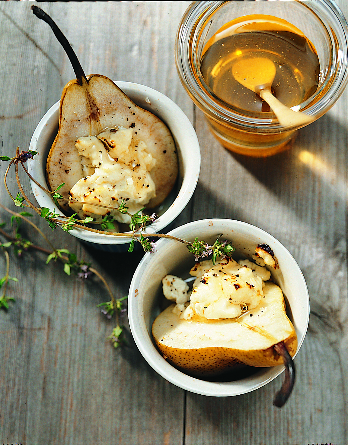 Poires au Chèvre chaud (Birnen mit Ziegenkäse)