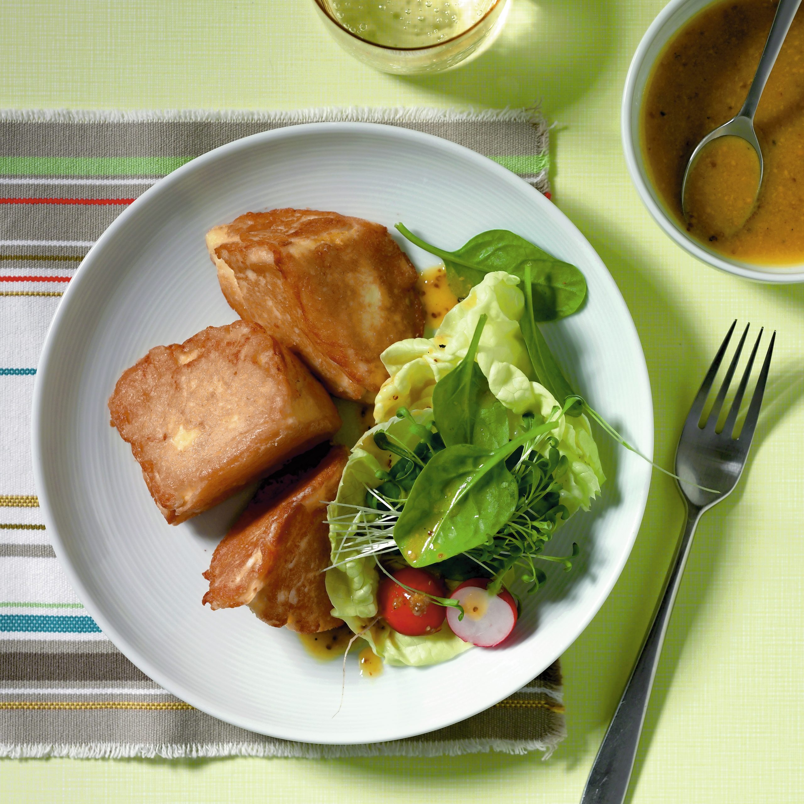 Polenta im Käsemantel