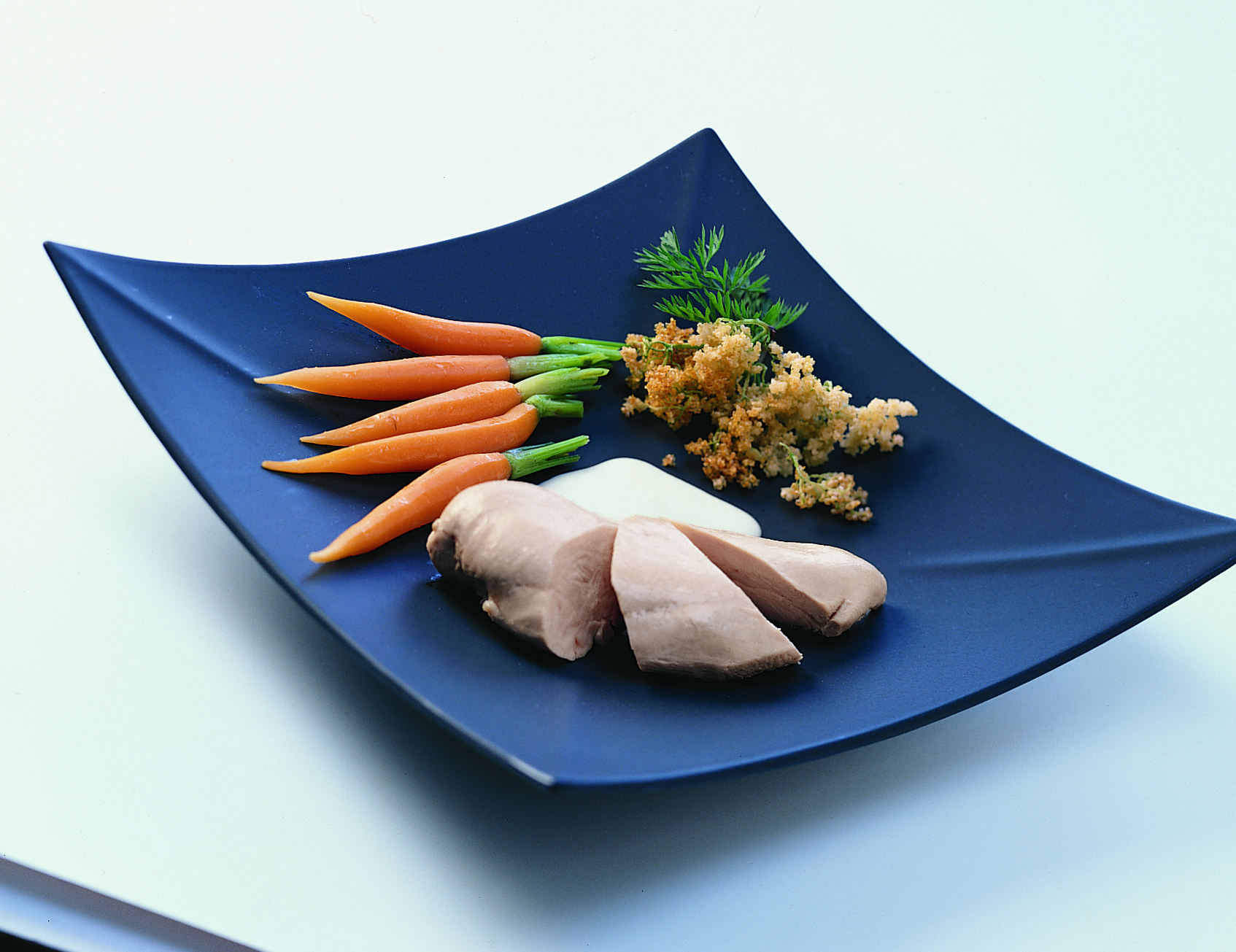 Poulet aux carottes sauce aux fleurs de sureau