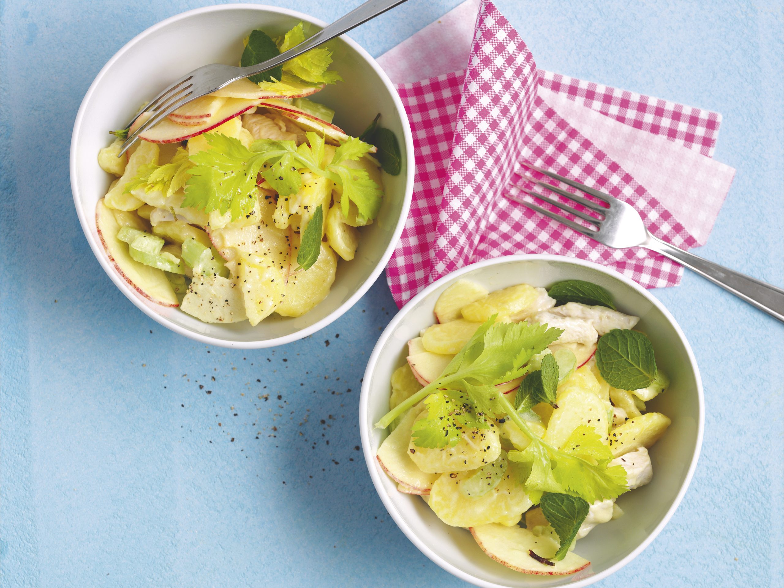 Poulet-Kartoffel-Salat mit Joghurtsauce