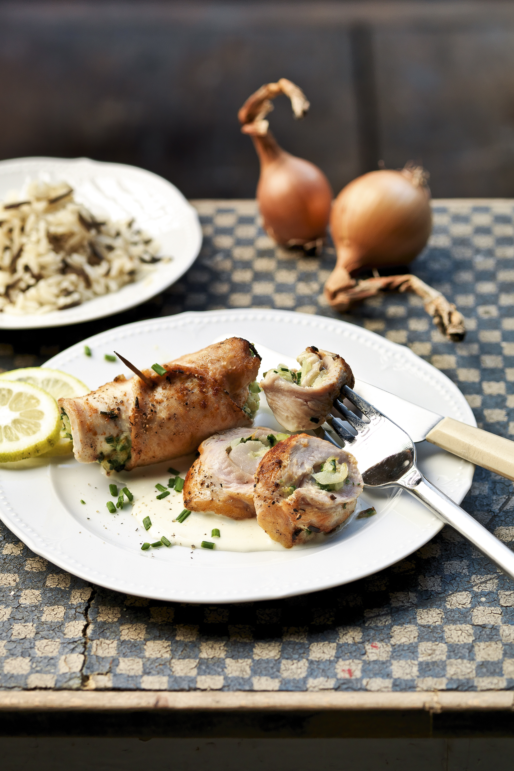 Poulet-Kräuter-Rollen