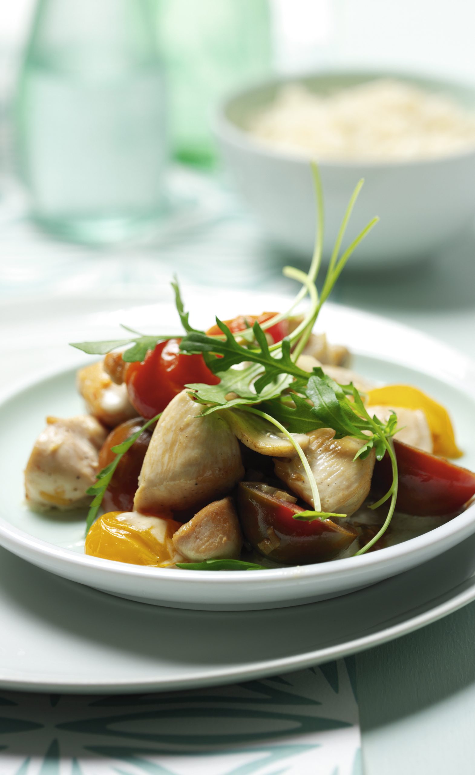 Poulet à la roquette
