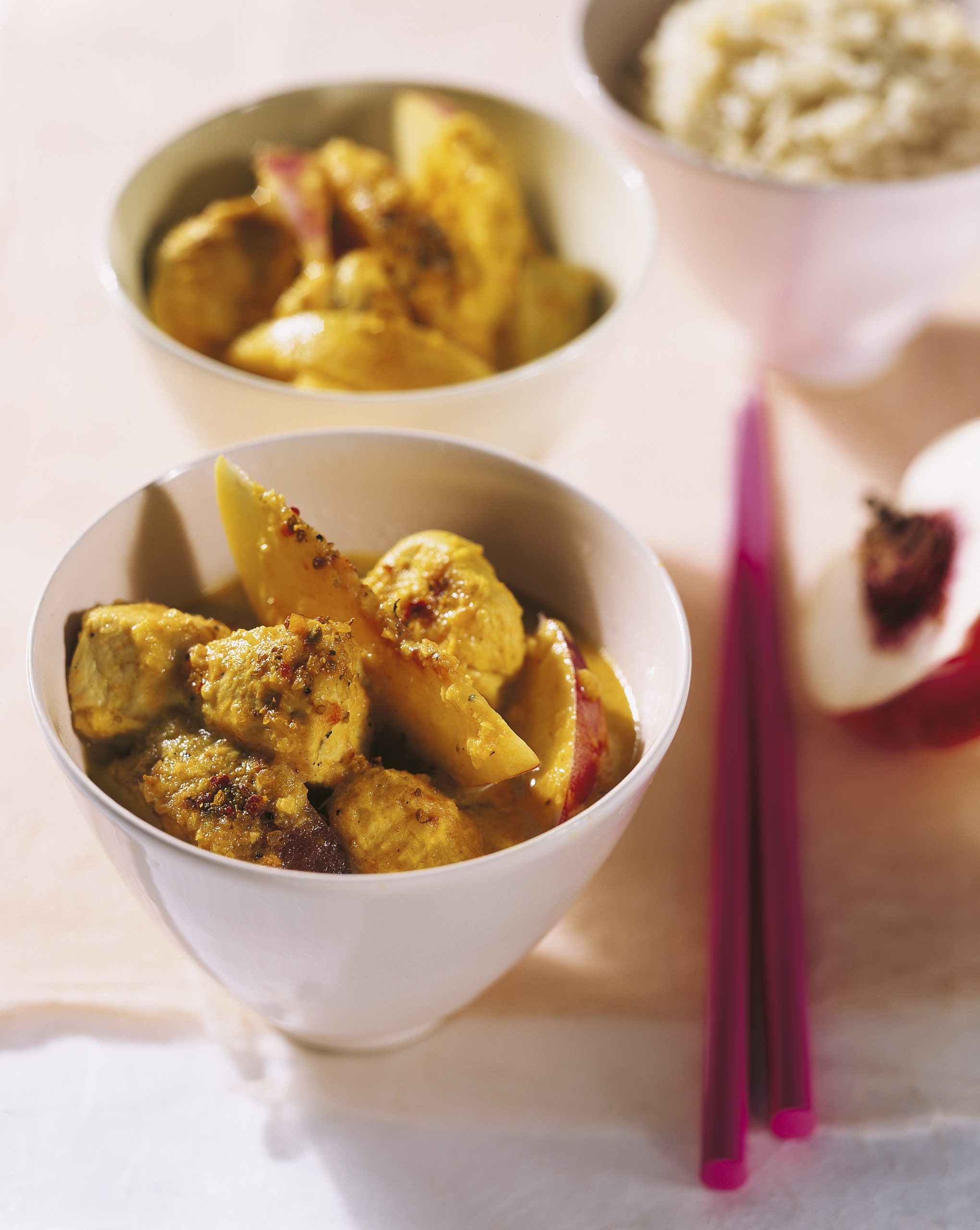 Poulet-Ragout mit Nektarinen