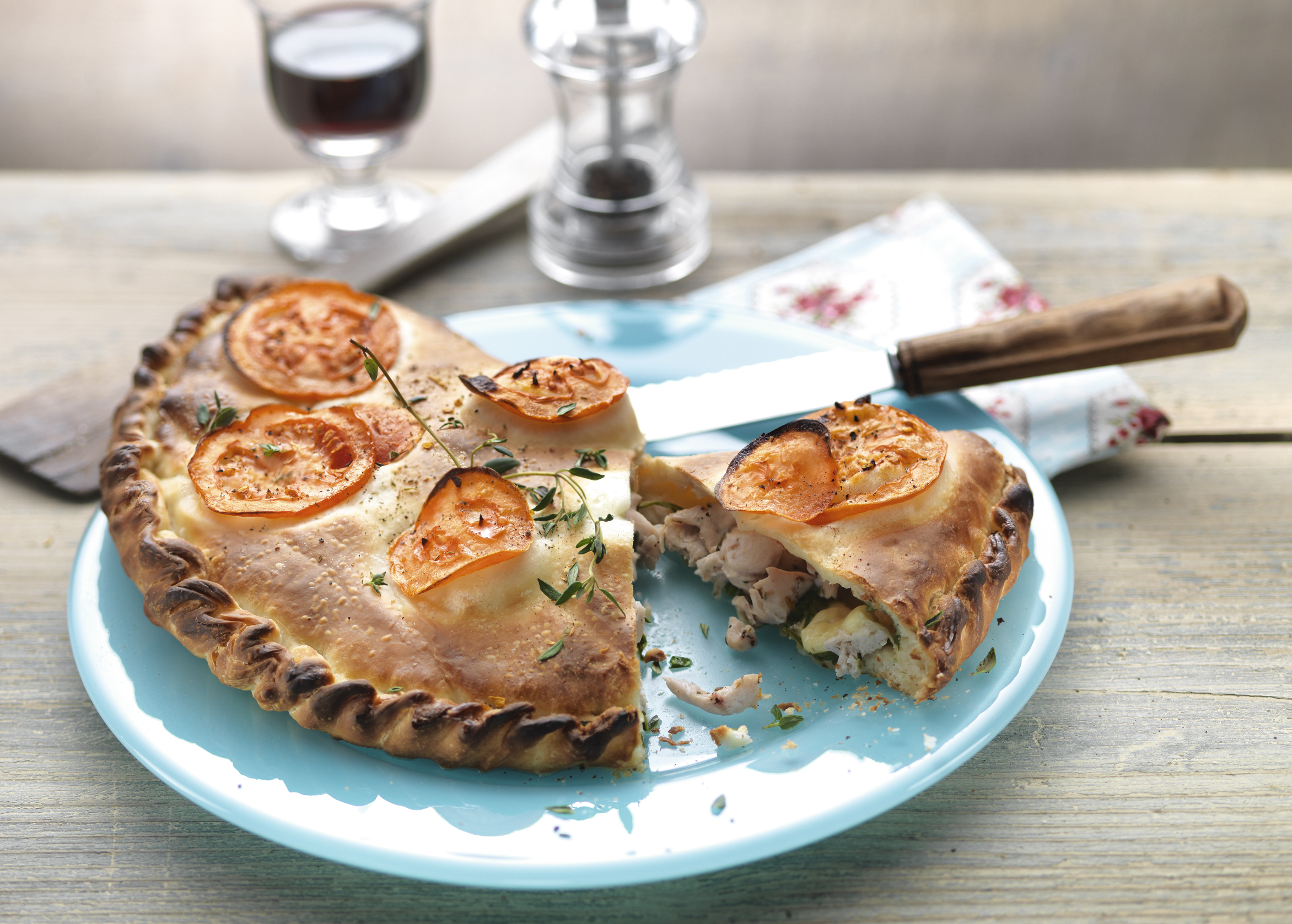 Poulet-Spinat-Calzone