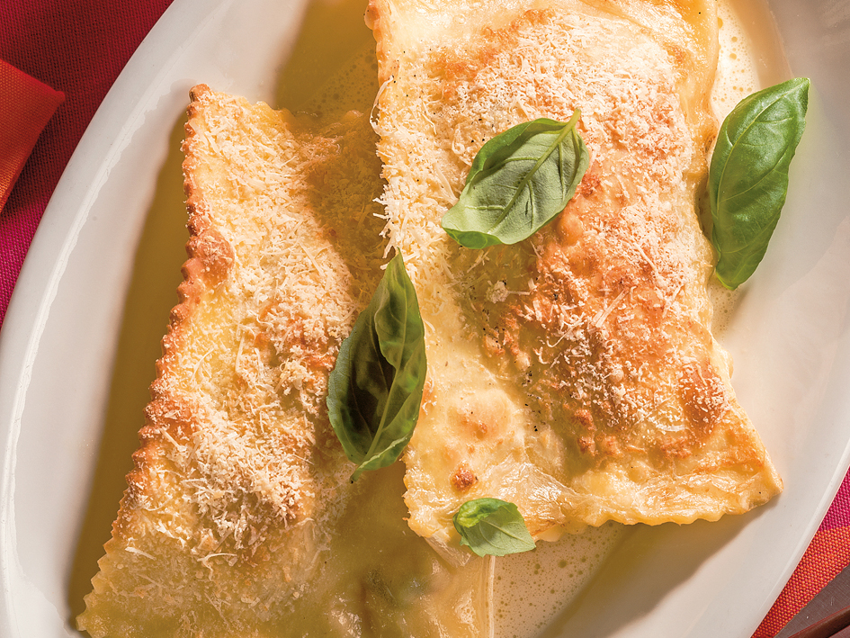 Ravioli au poulet et à la tomate