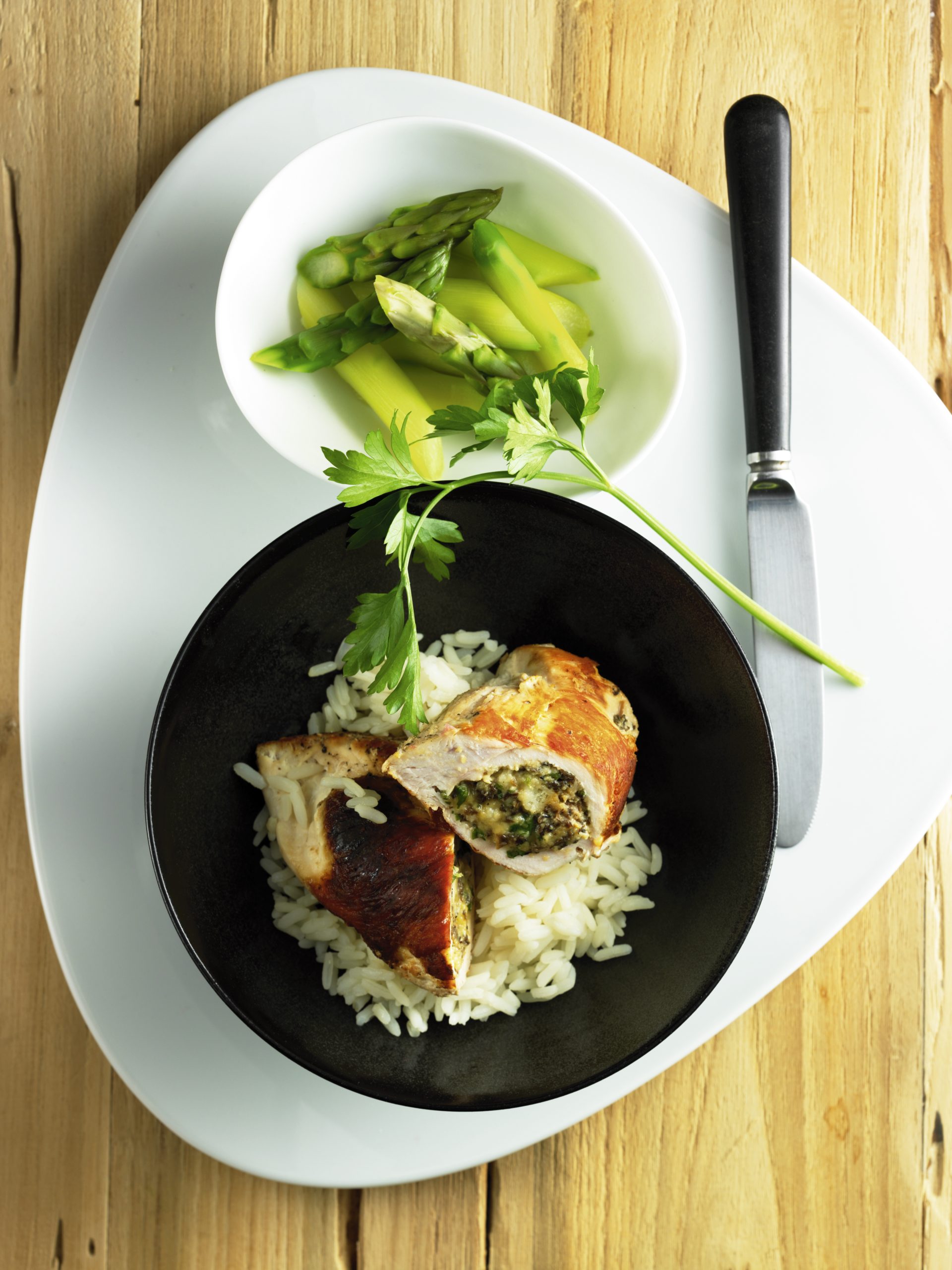 Blancs de pouletfarcis aux morilles