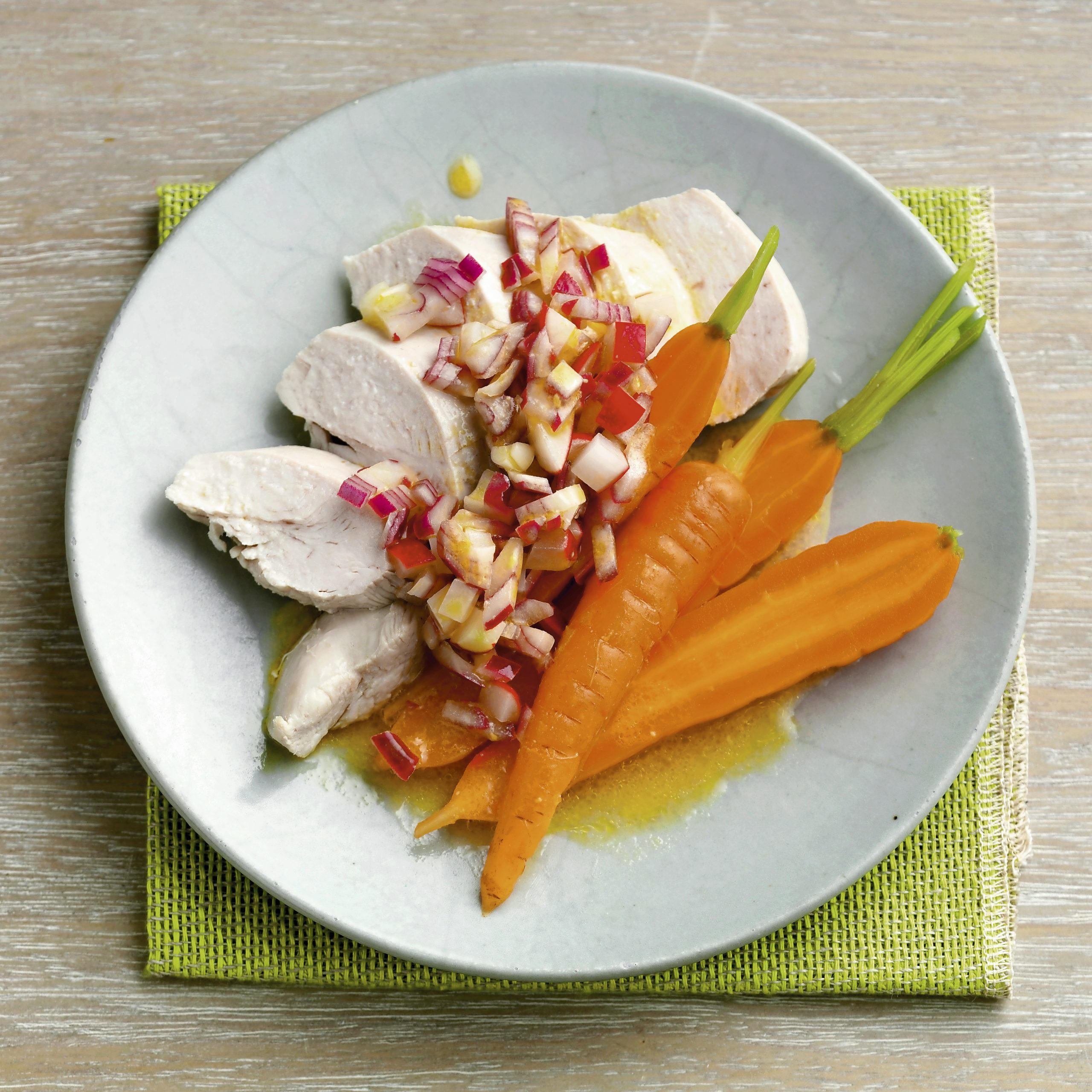 Pouletbrust an Radiesli-Vinaigrette