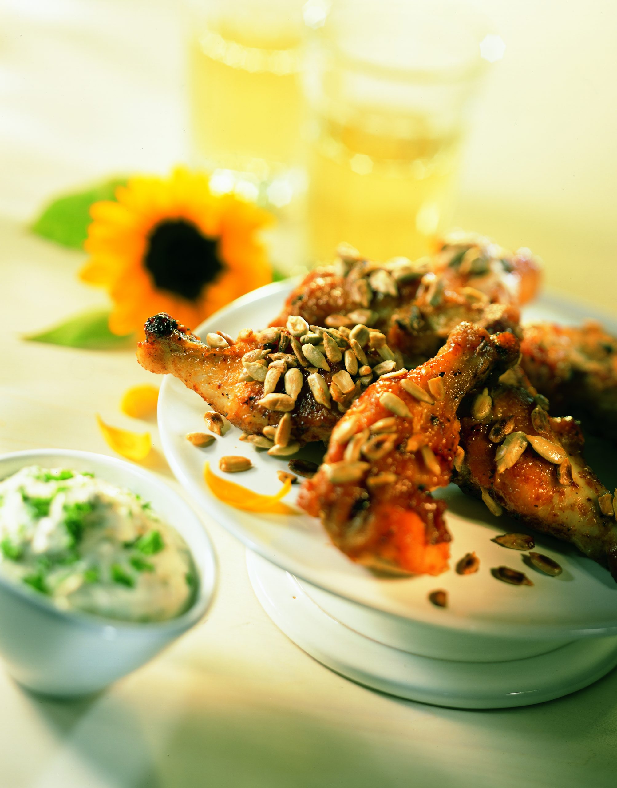 Aillerons de poulet à la sauce moutarde