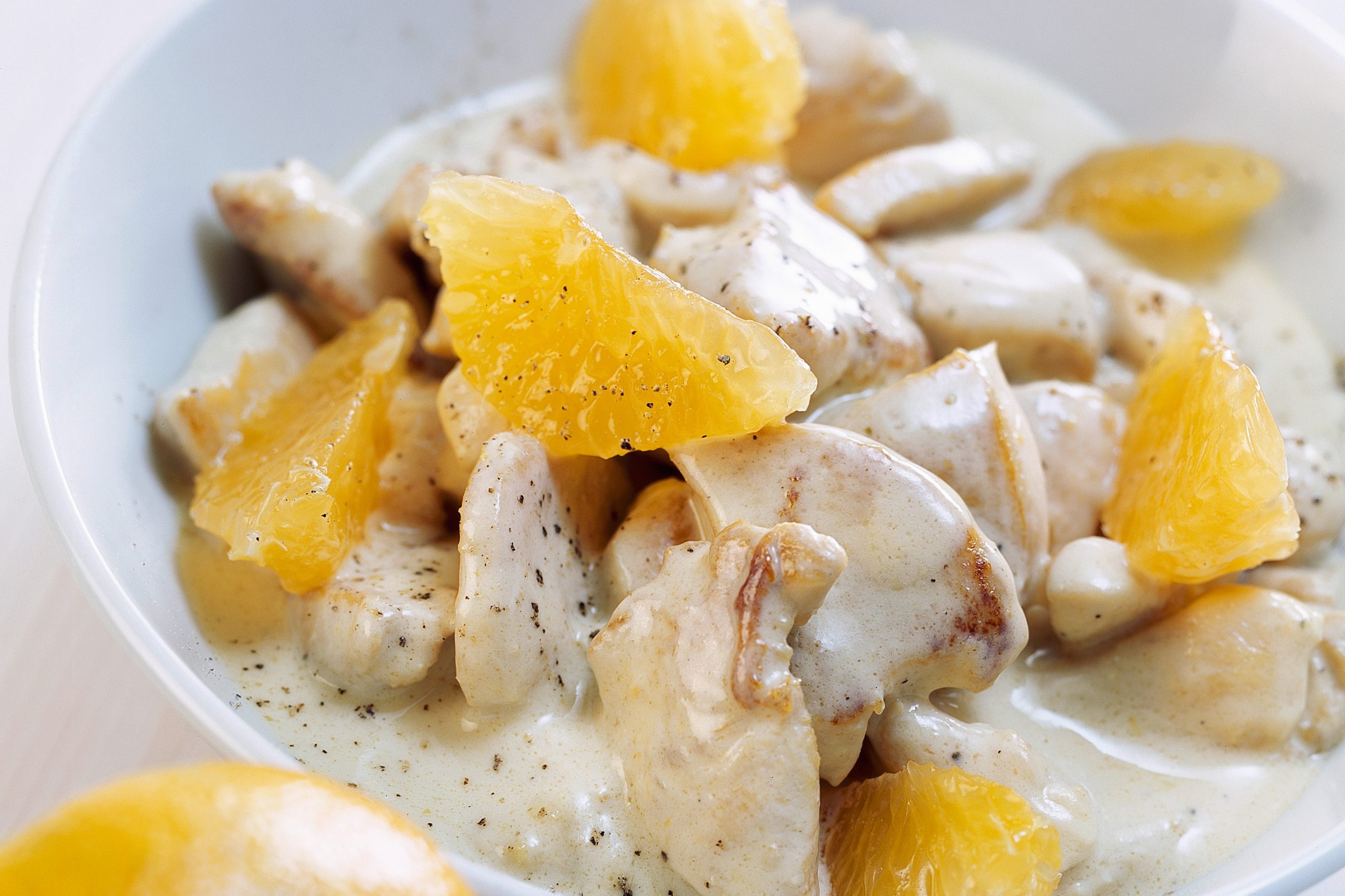 Émincé de poulet sauce à la clémentine