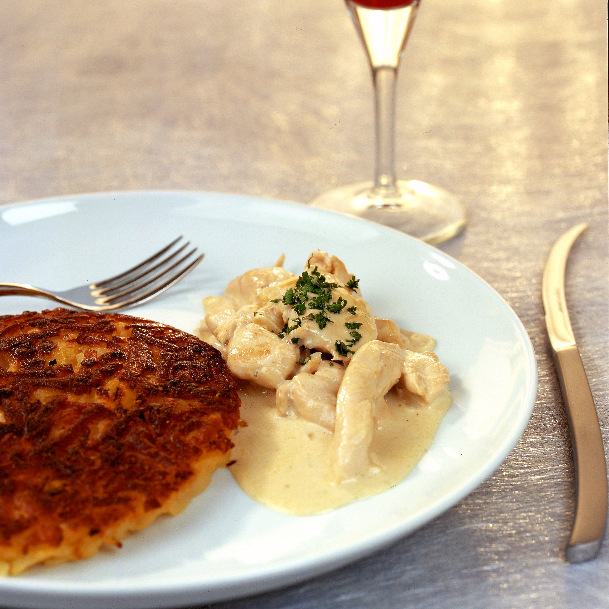 Pouletgeschnetzeltes nach Zürcher Art