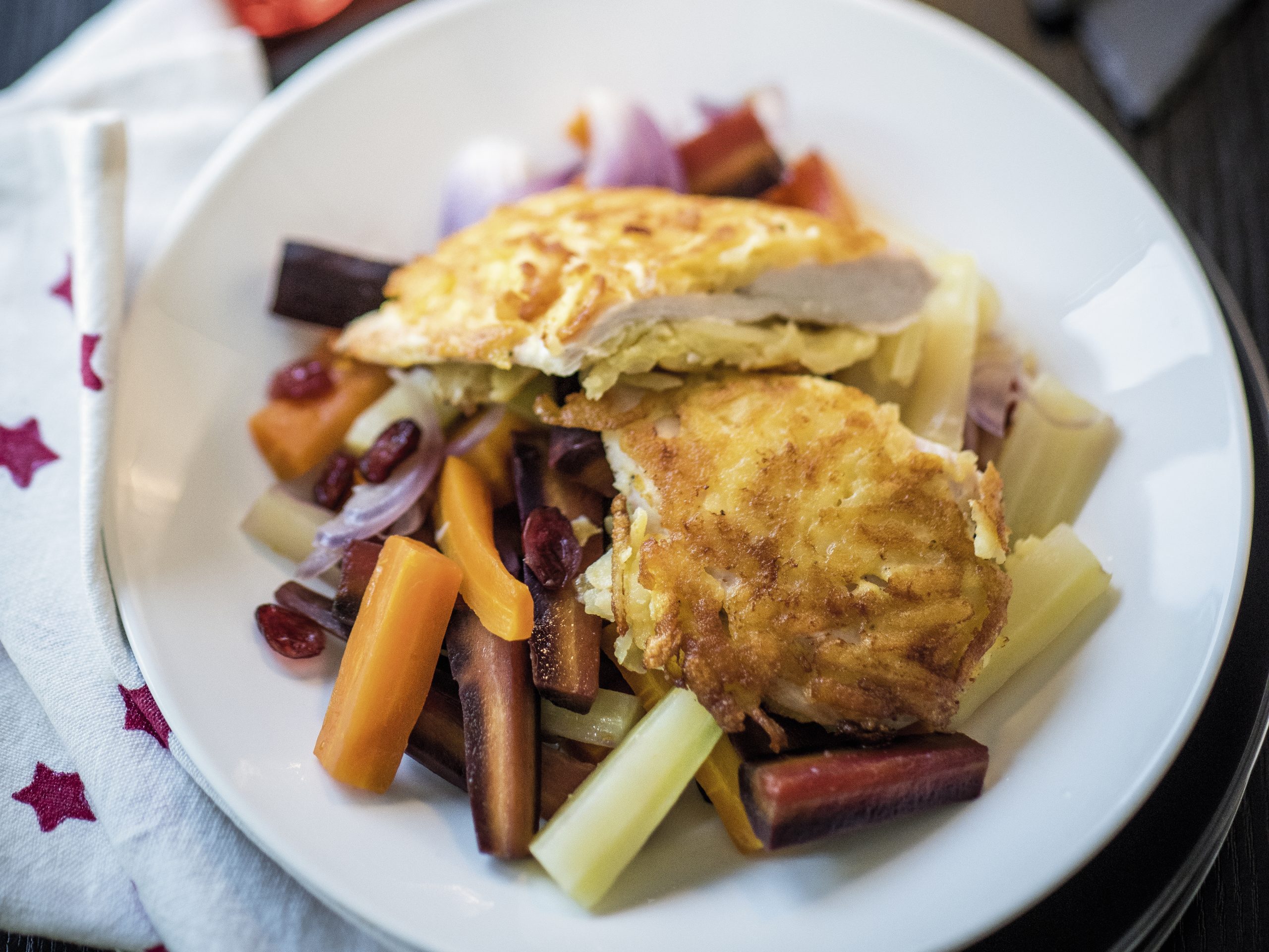 Pouletplätzli im Röstimantel