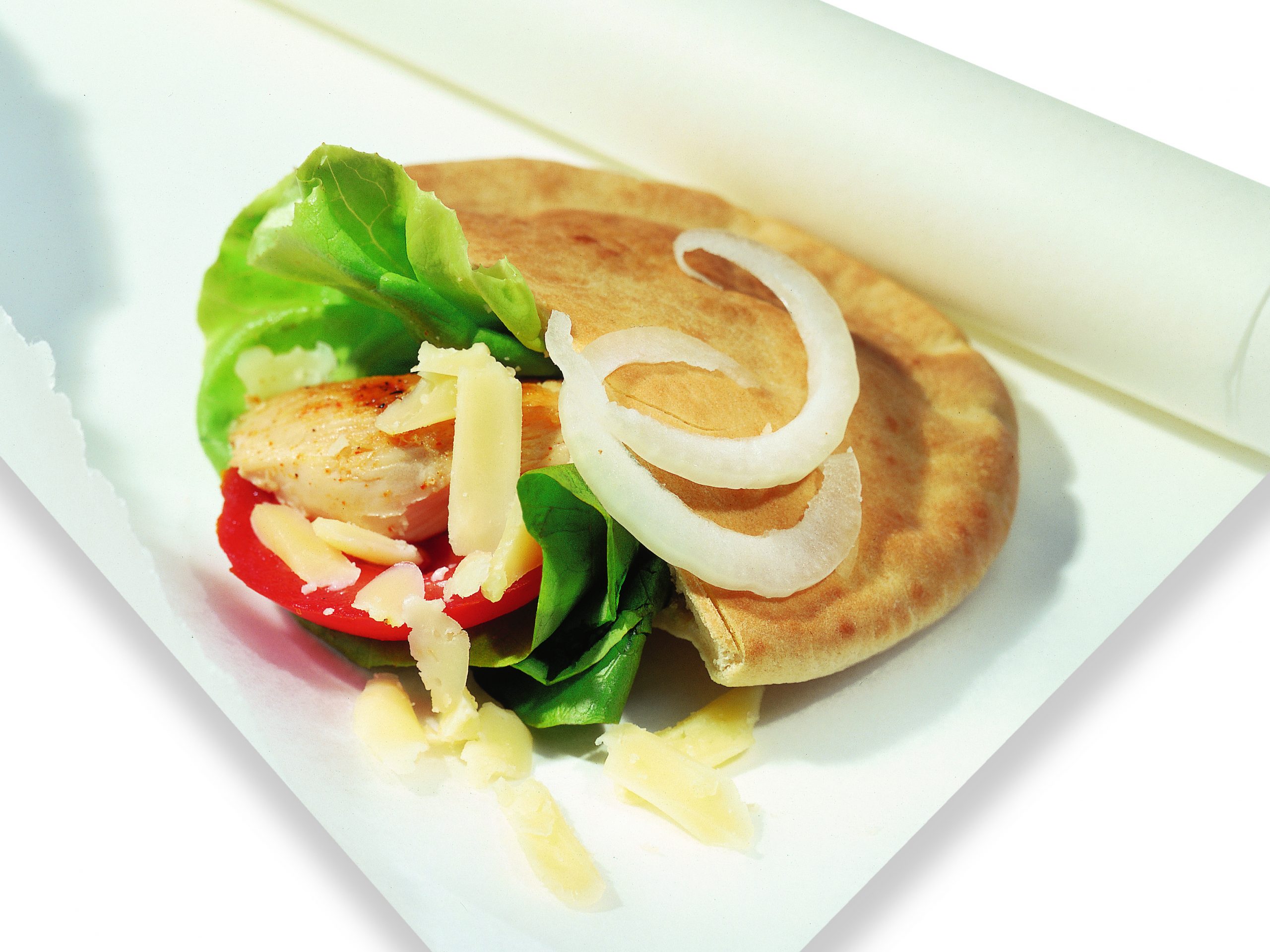 Sandwich au poulet et fromage raclette