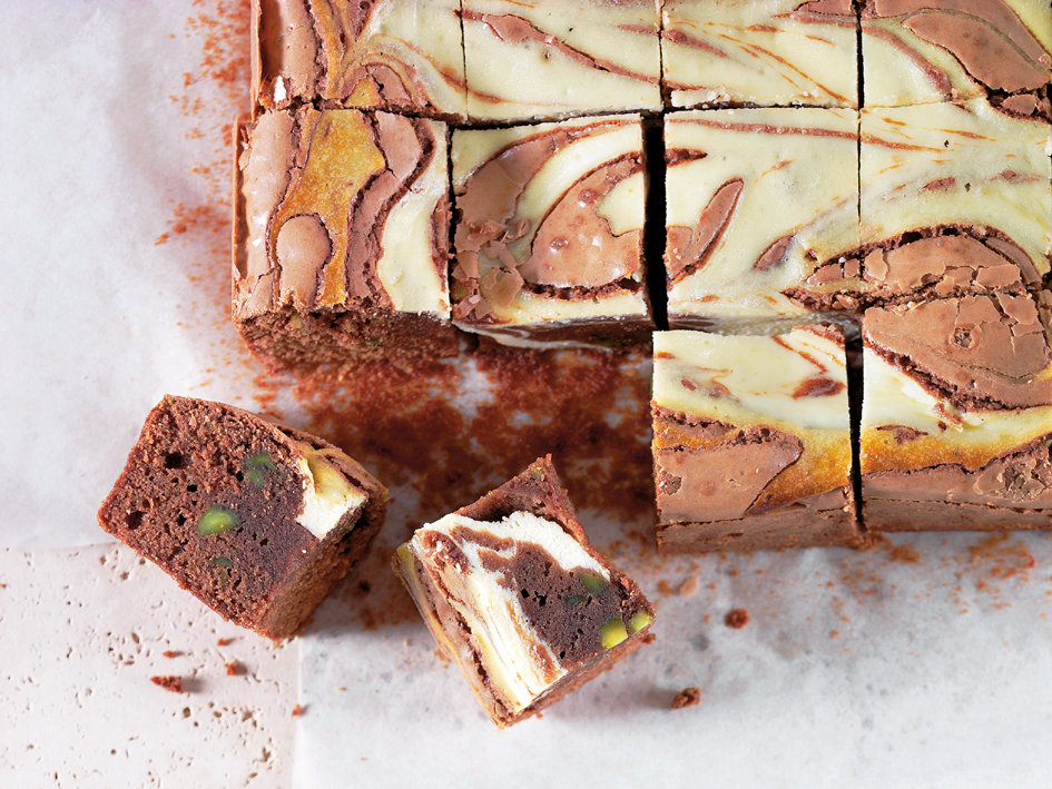 Brownies au séré et aux pistaches