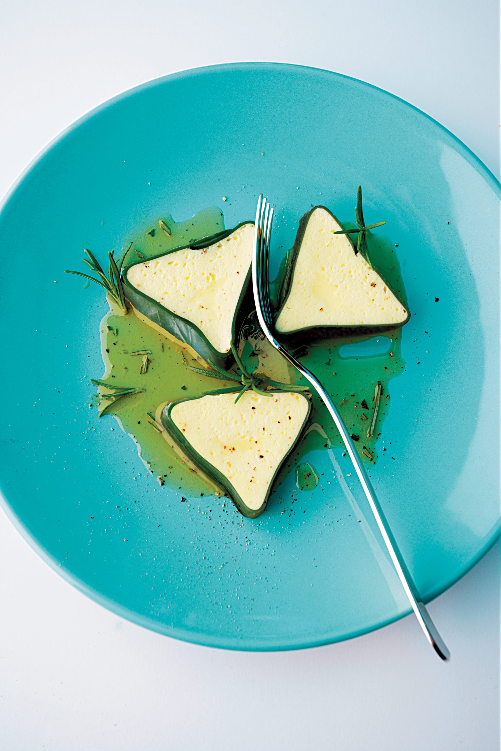 Quark-Terrine an Rosmarinvinaigrette