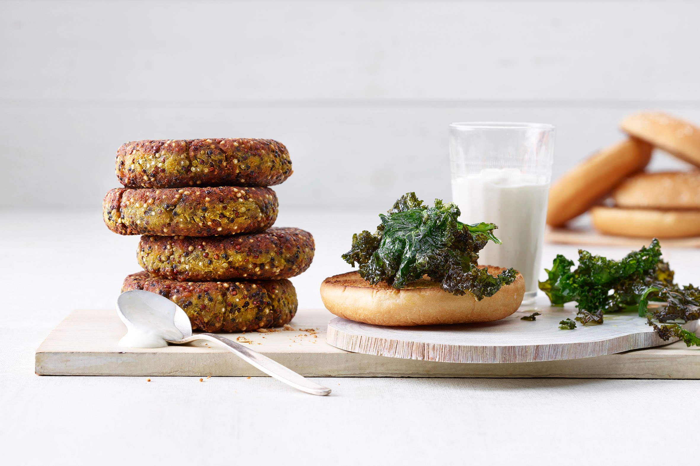 Burger de quinoa (veggie burger)