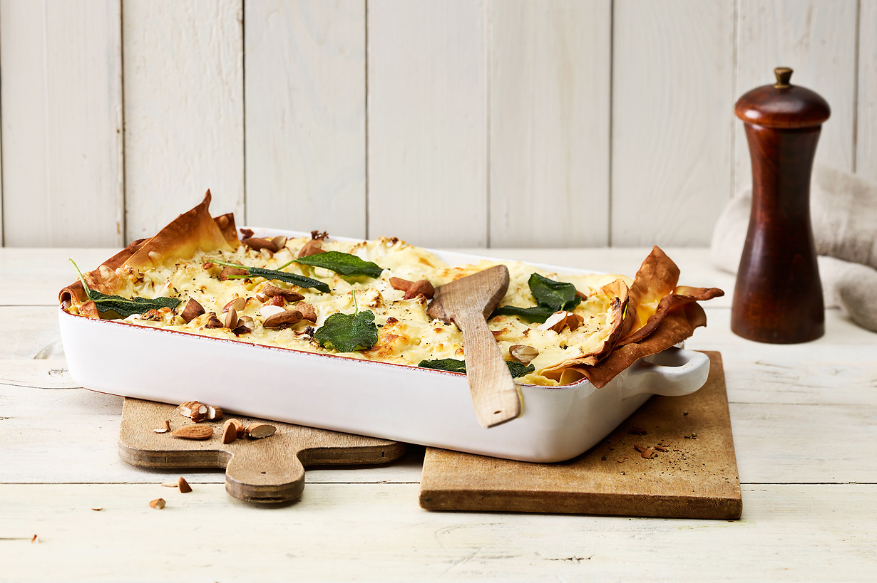 Raclette-Blumenkohllasagne