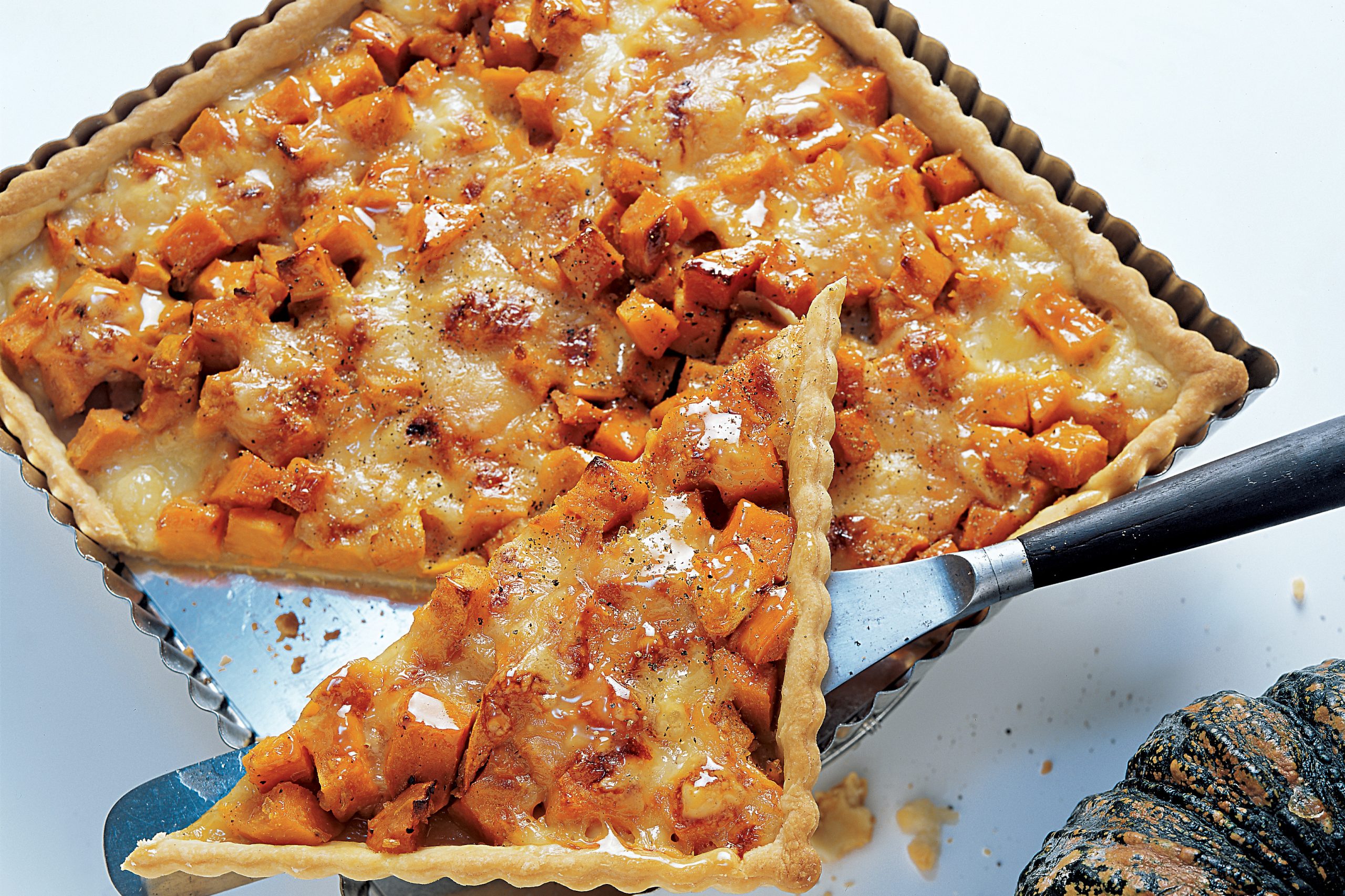 Tarte à la courge et au fromage à raclette