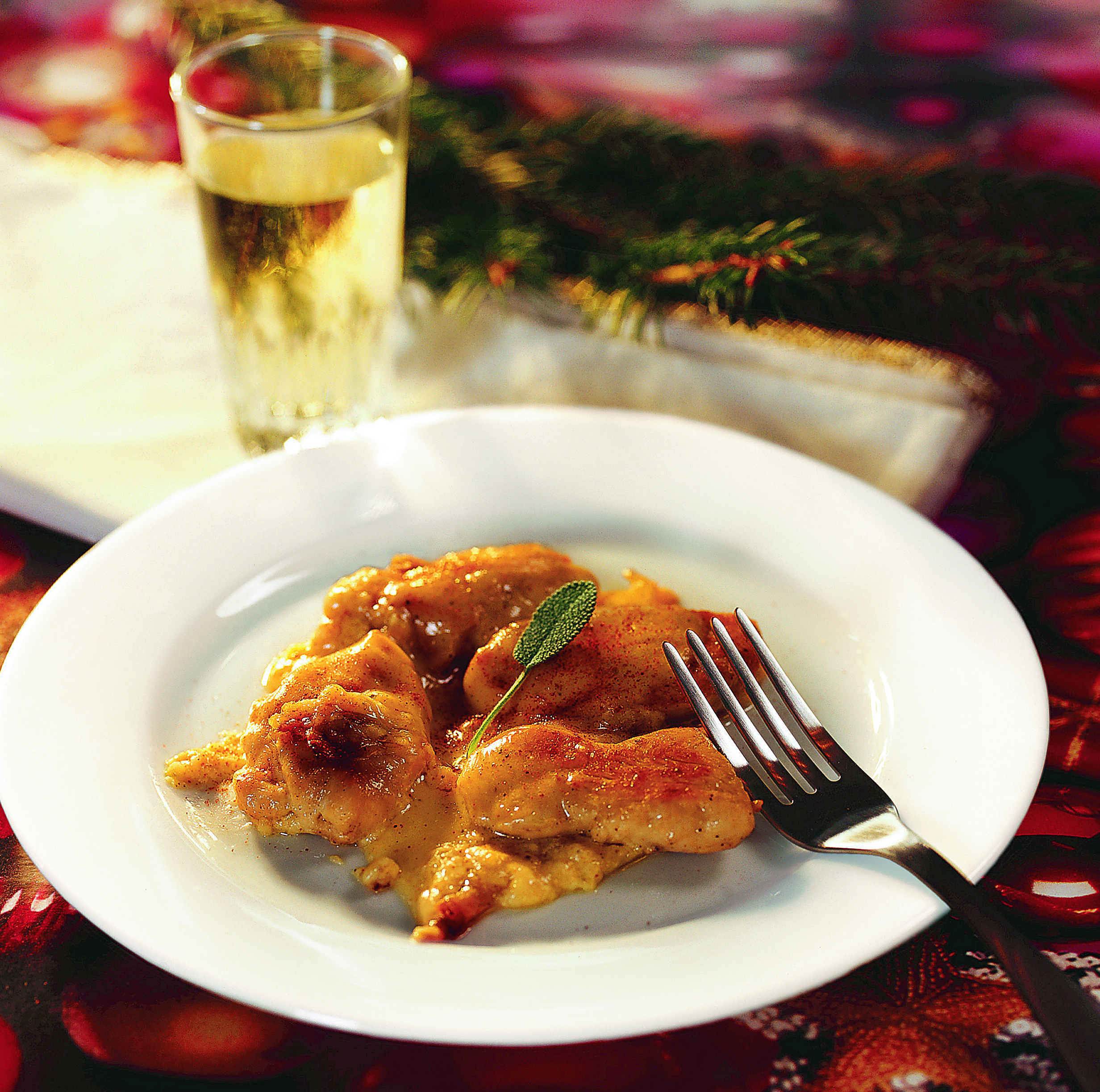 Raclette-Poulet mit Käsecrème