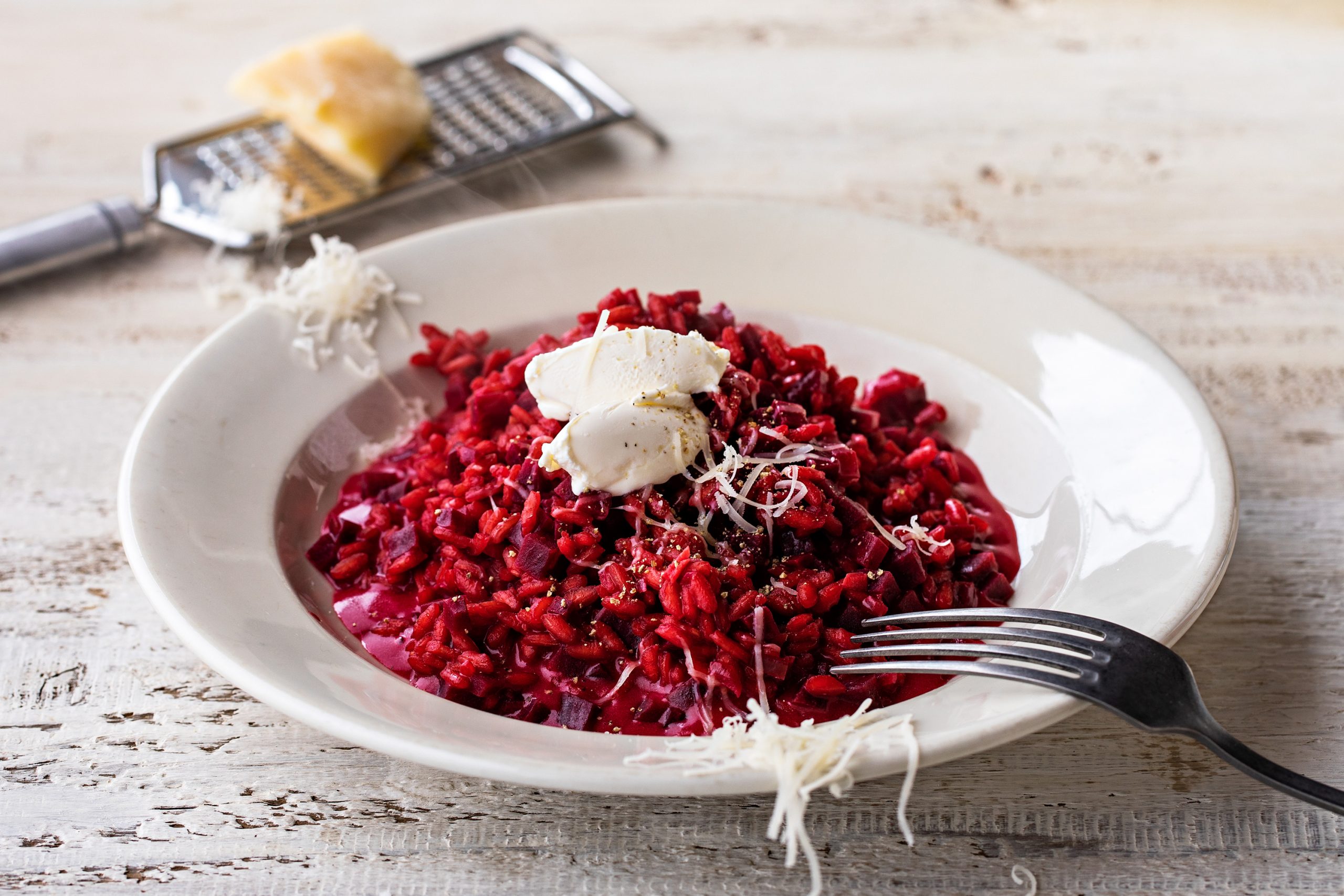 Risotto à la betterave