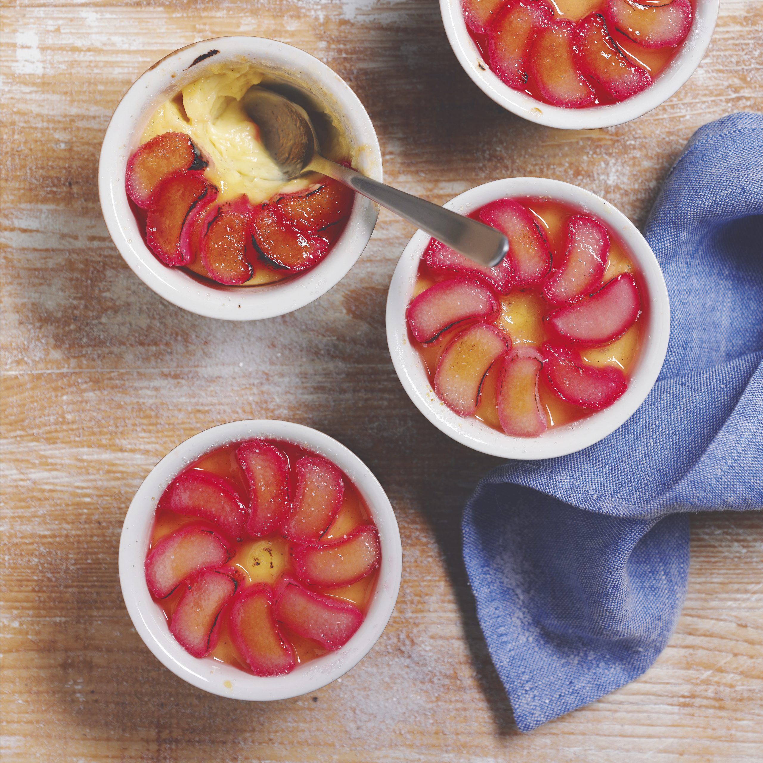 Rhabarber-Crème-brûlée