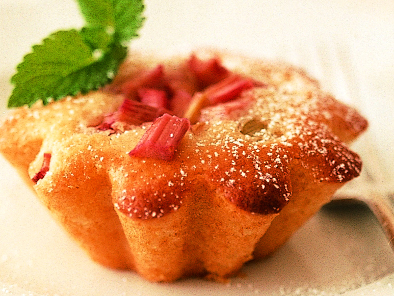 Tartelettes au séré et à la rhubarbe