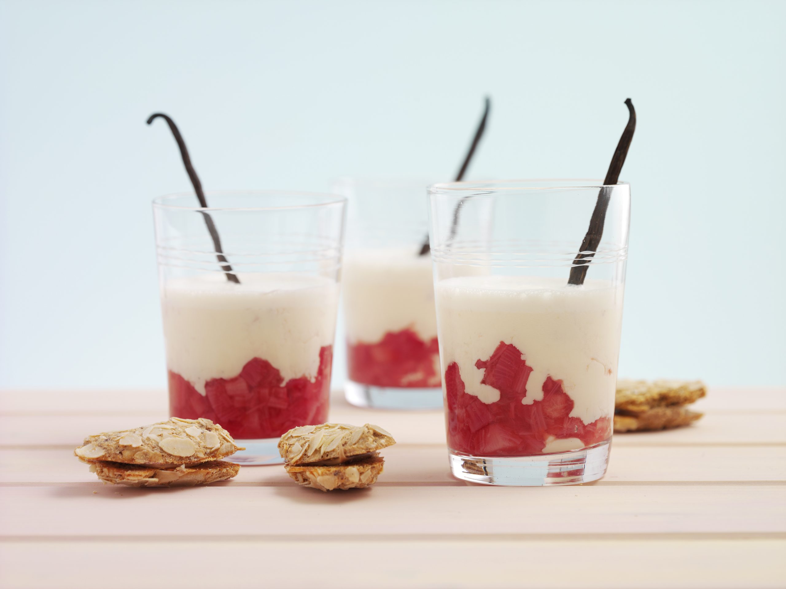 Smoothie rhubarbe-vanille