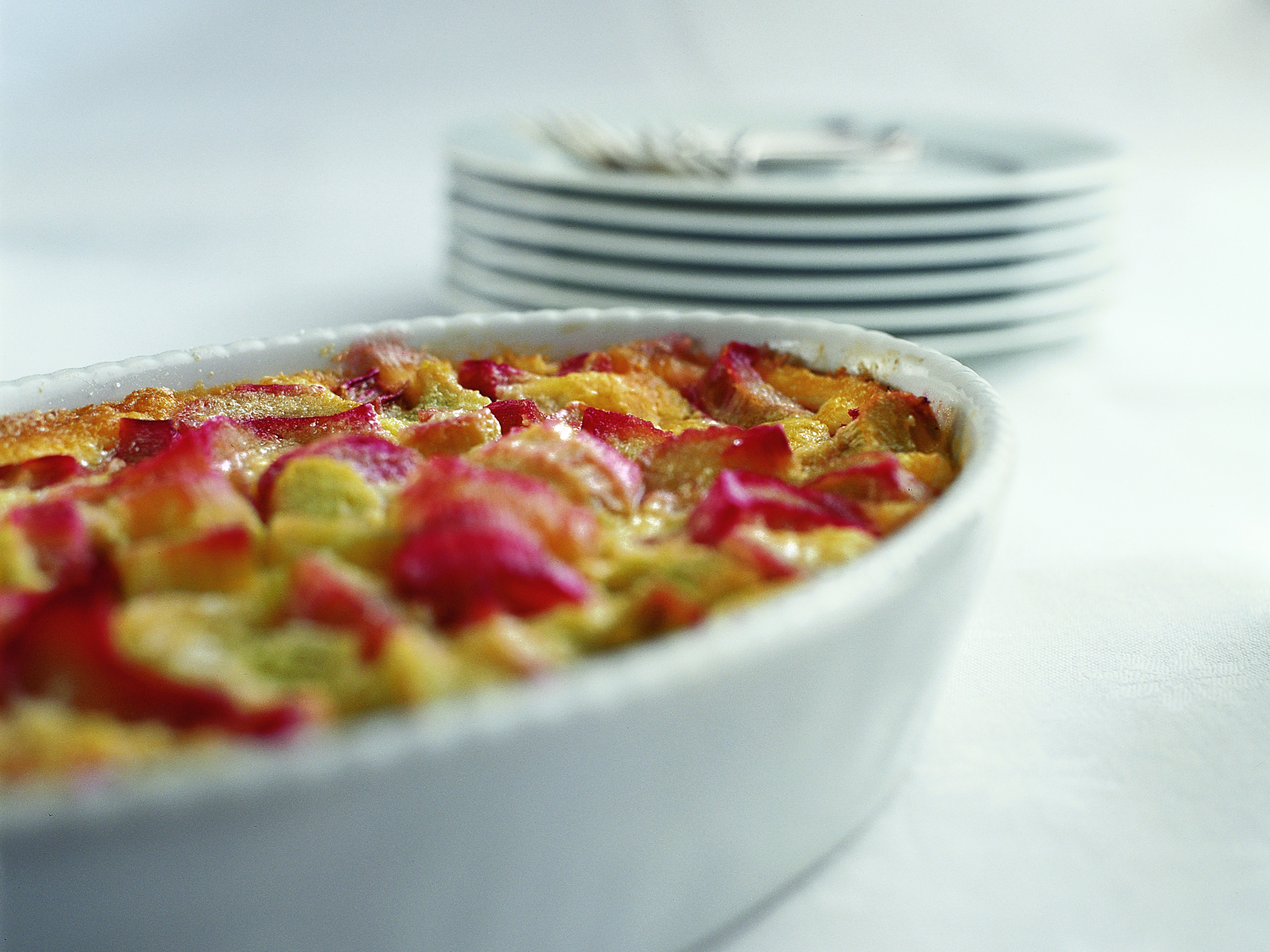 Clafoutis à la rhubarbe