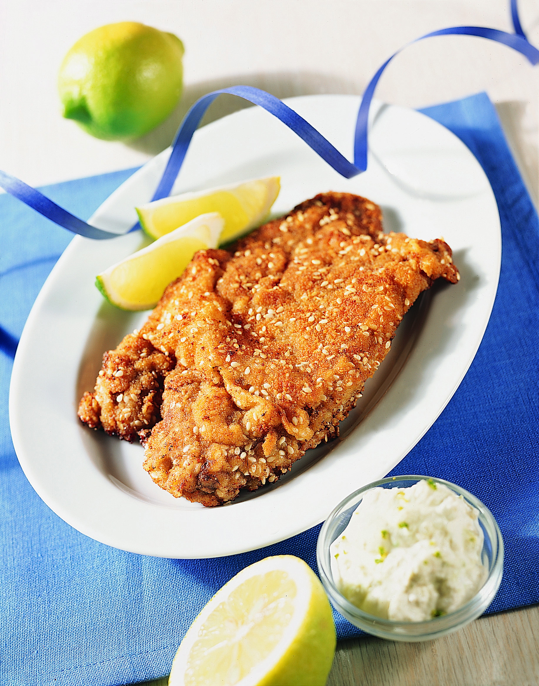 Rindfleisch-Cordon-bleu mit Limetten-Ricotta-Füllung