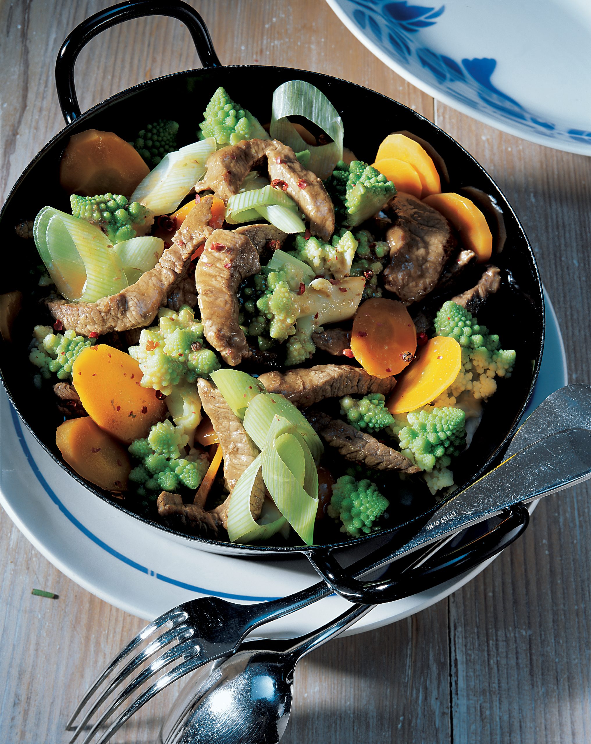 Poêlée de boeuf aux légumes