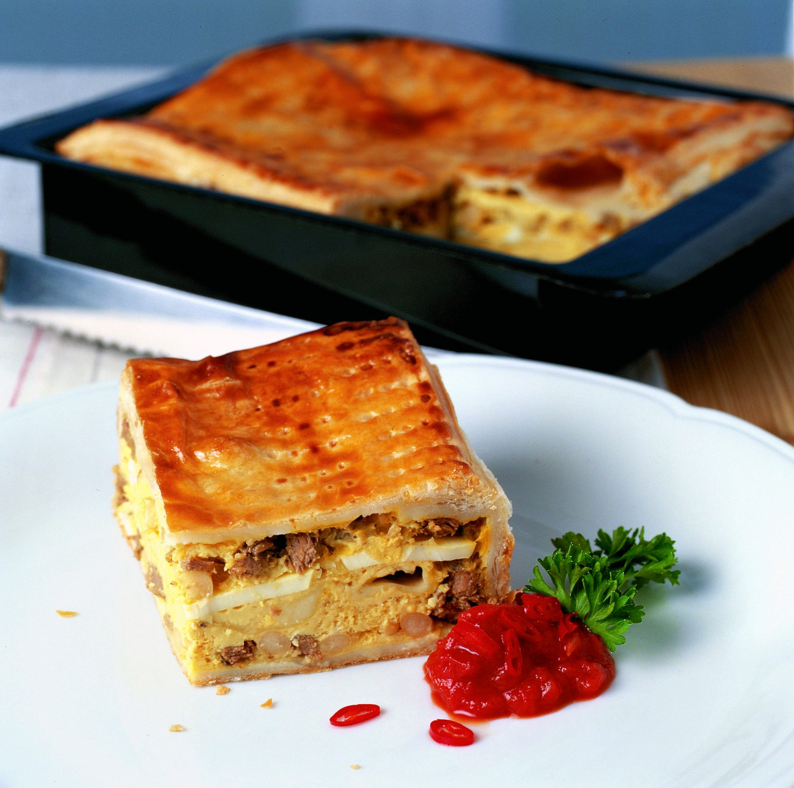 Rindfleisch in Butter-Blätterteig
