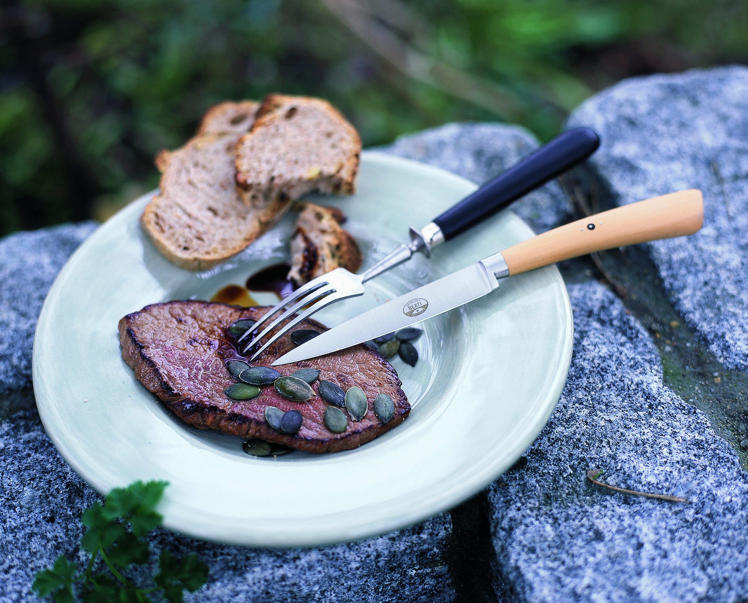 Rindfleisch mit Kürbiskernöl
