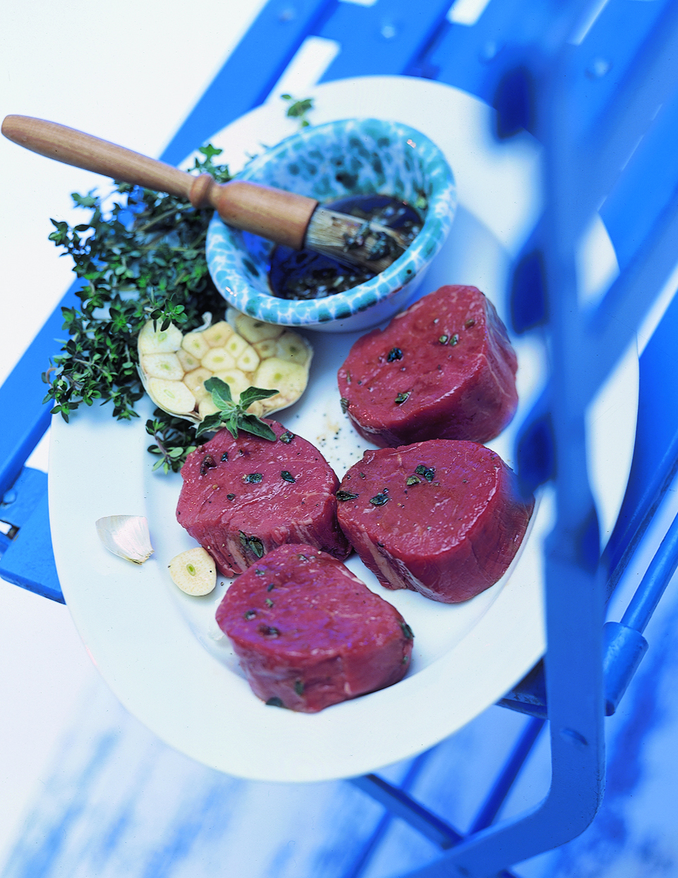 Rindssteak vom Grill mit Balsamico-Marinade