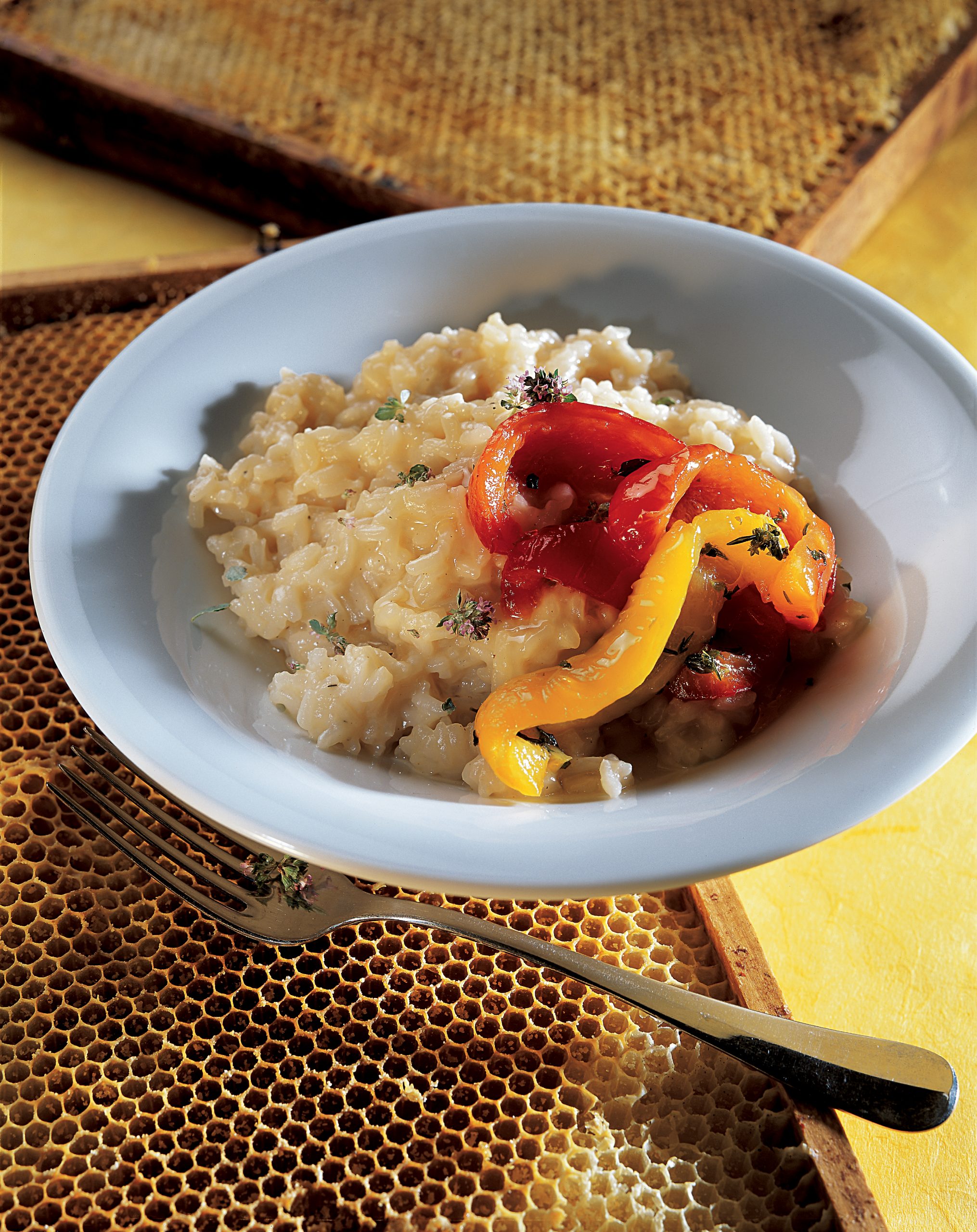 Risotto mit Honig-Peperoni