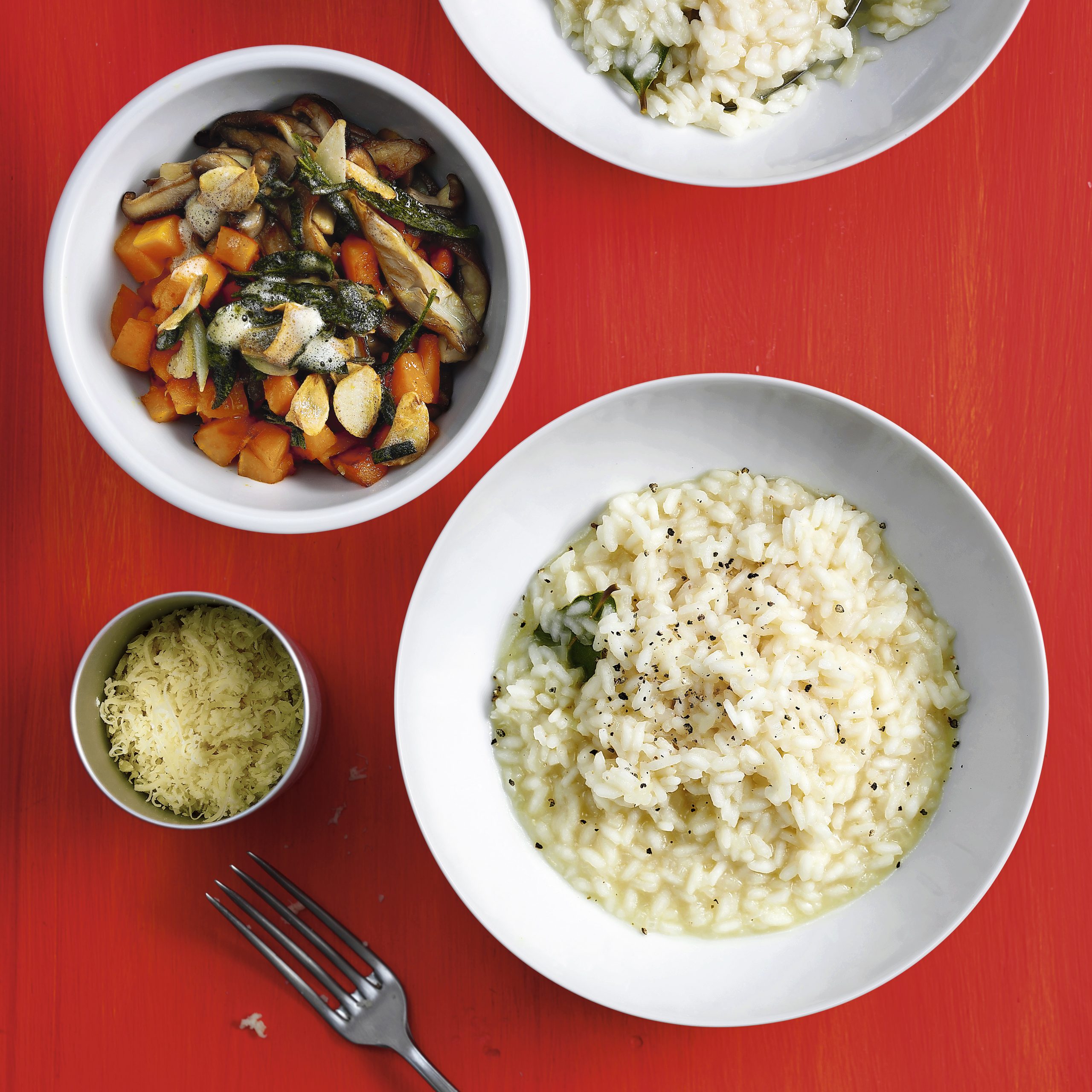 Risotto mit Kürbis und Pilzen