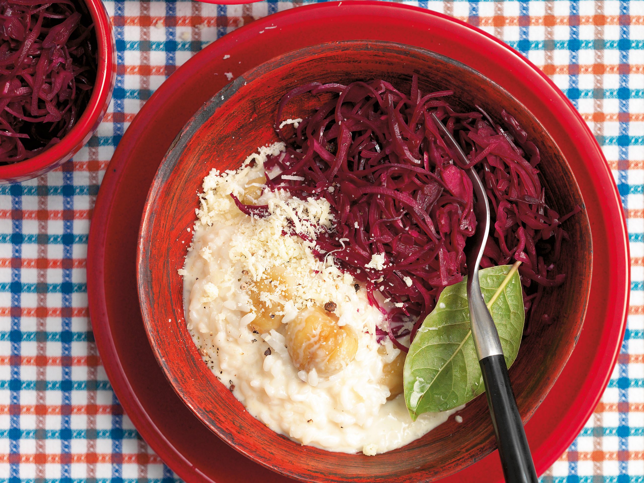 Risotto mit Marroni und Kabis