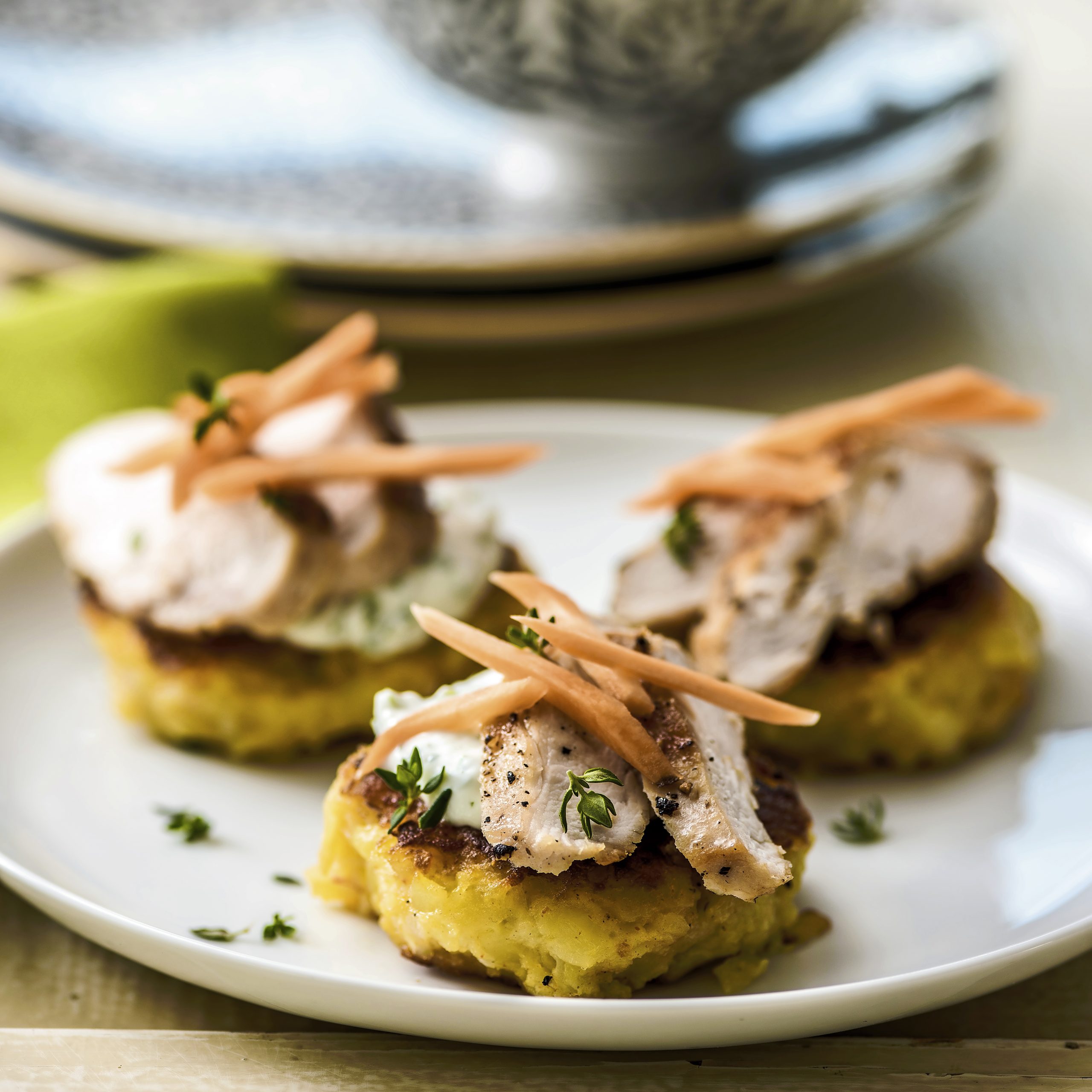 Galettes de röstis au poulet