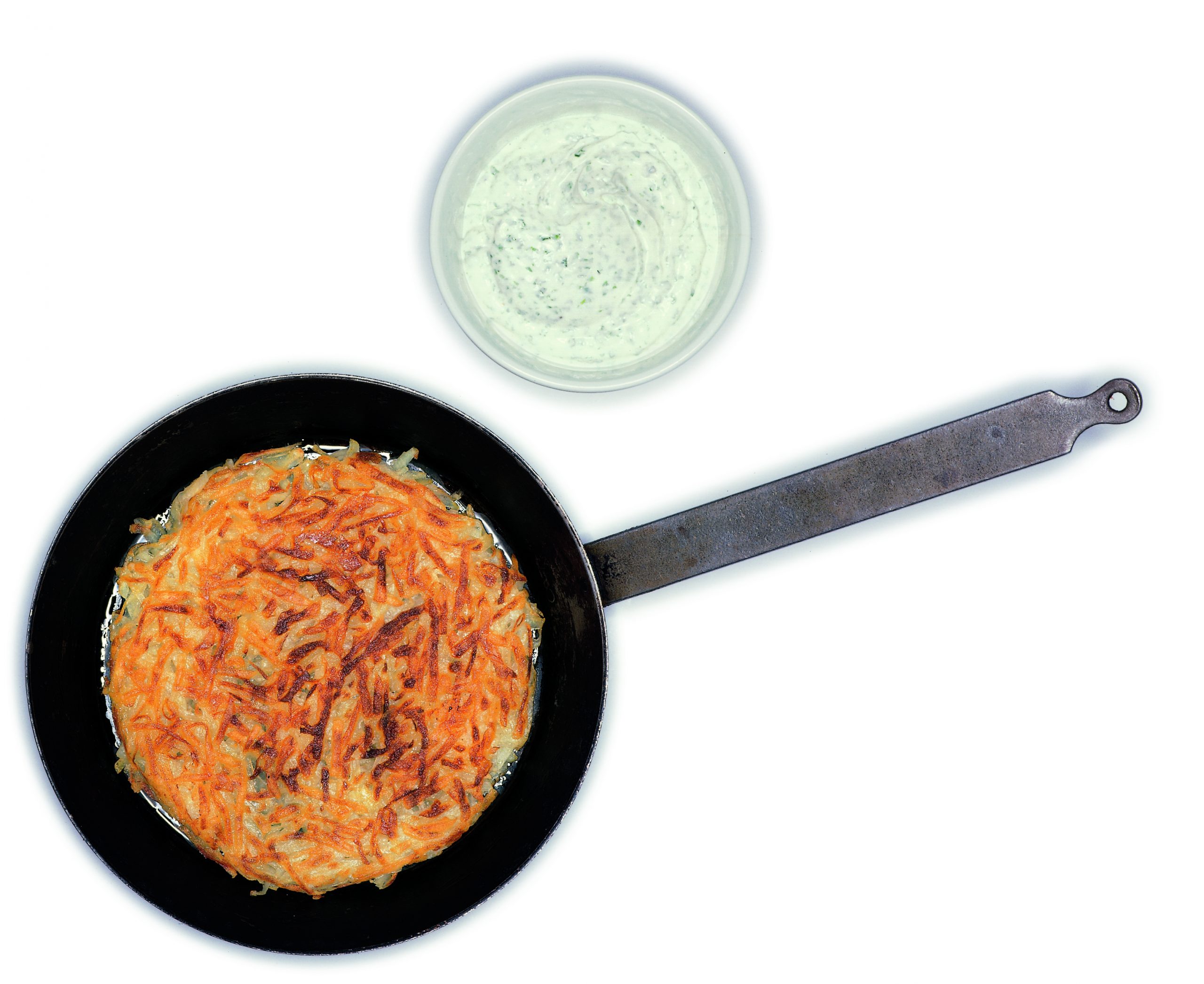Röstis et séré aux fines herbes d'été
