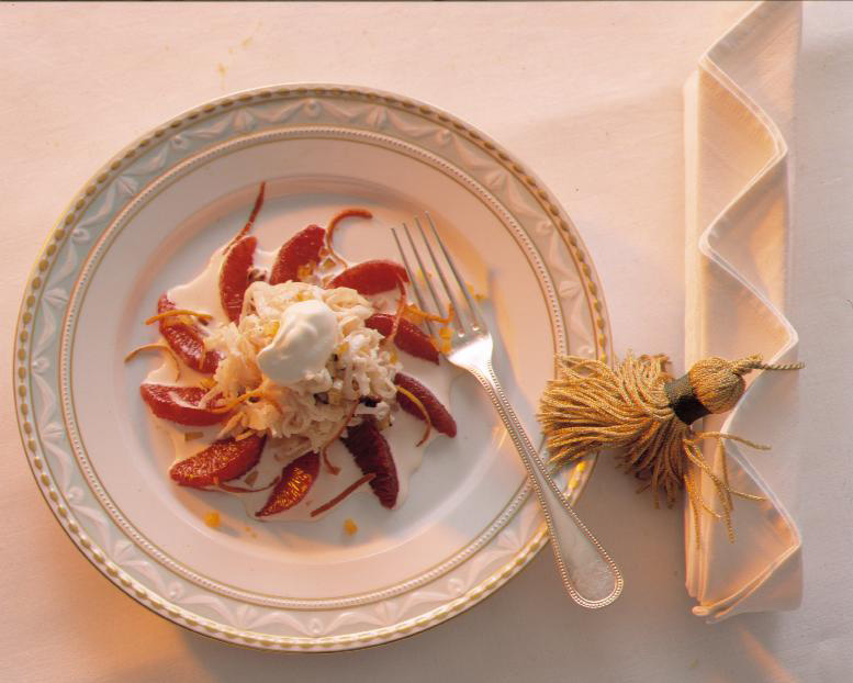 Roher Sauerkrautsalat an Crème-fraîche-Sauce