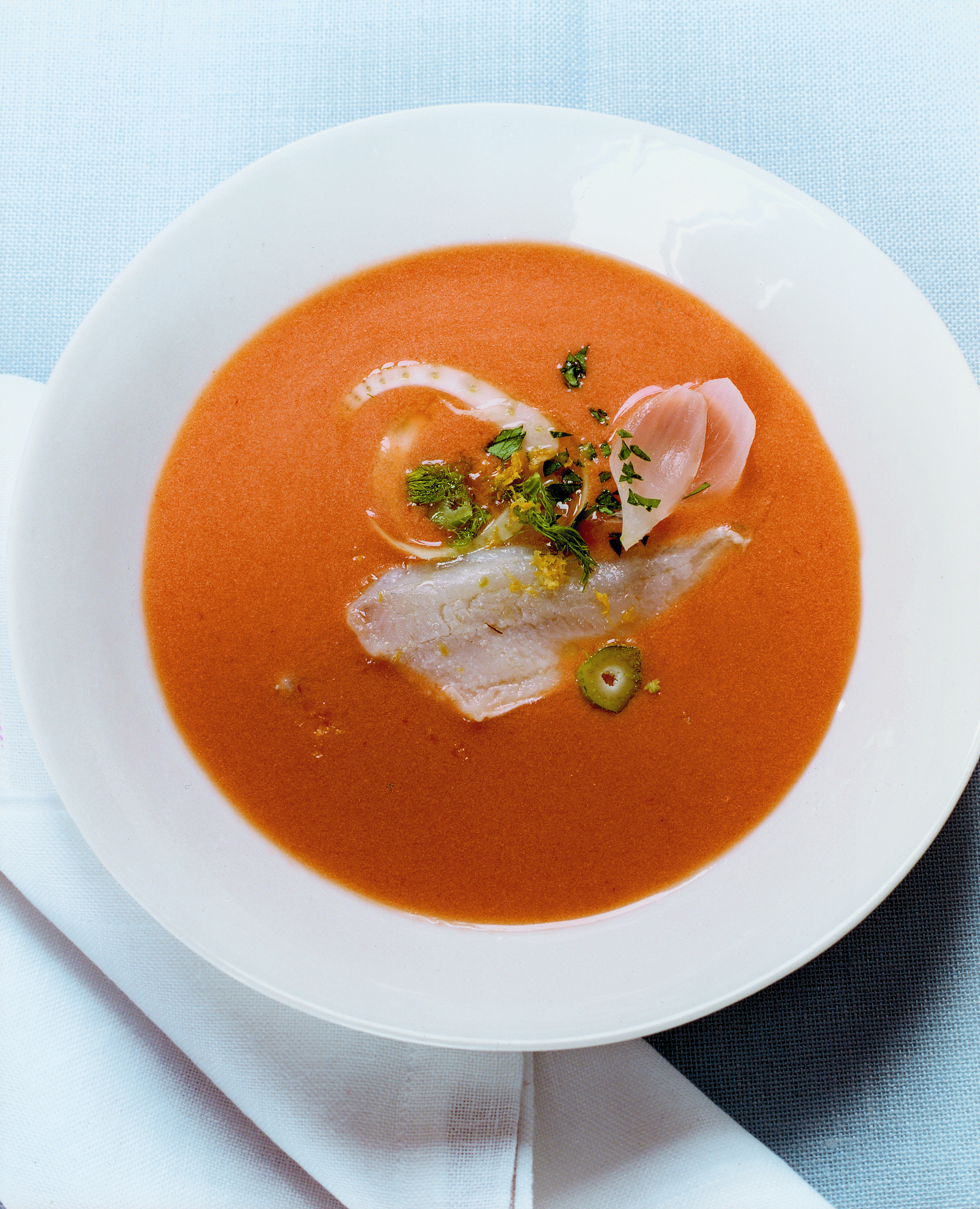 Soupe de lait au poisson et au fenouil