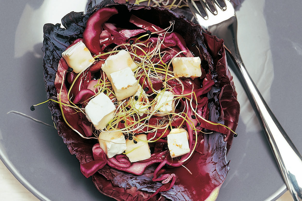 Salade de chou rouge au fromage