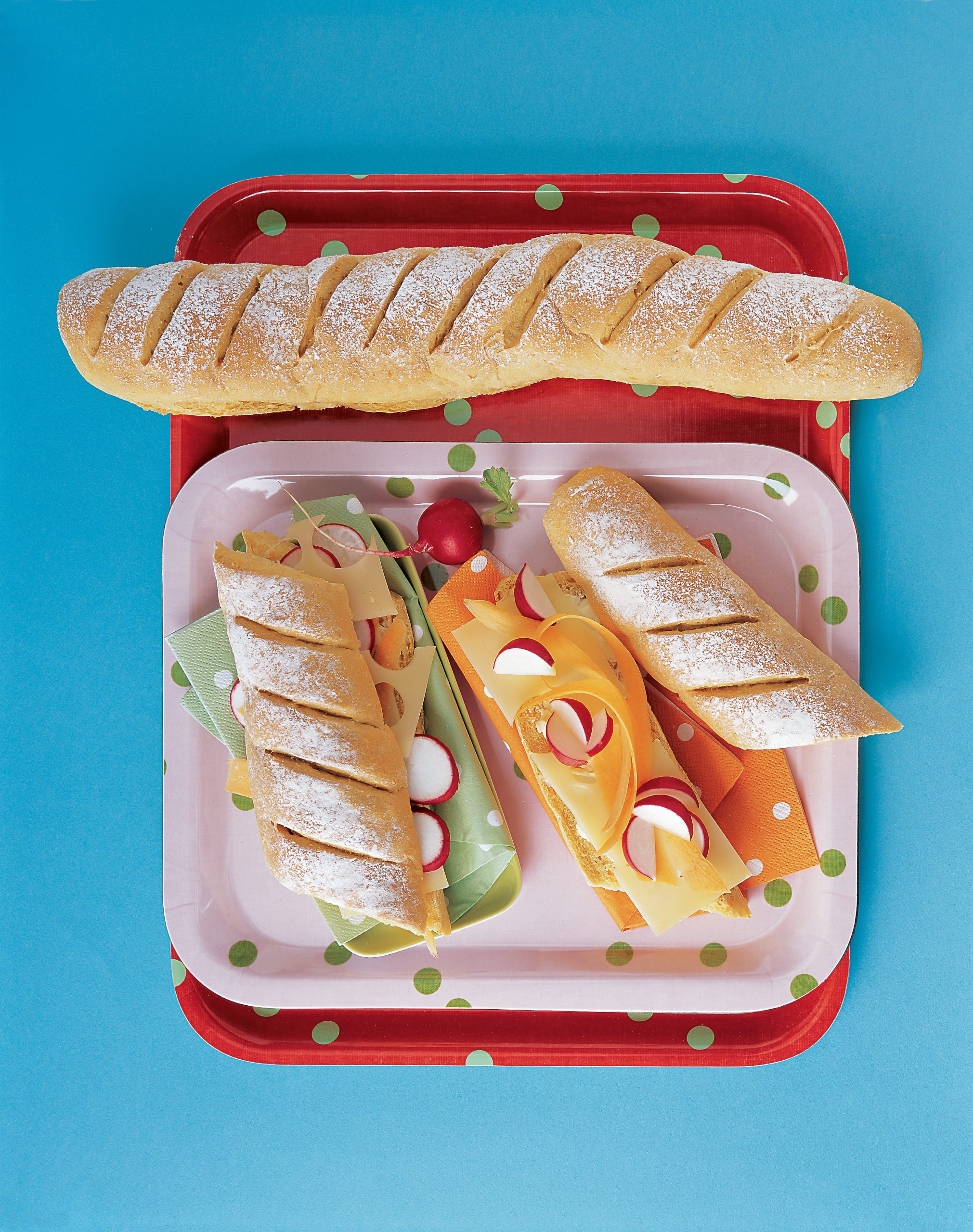 Baguettes au fromage et aux carottes