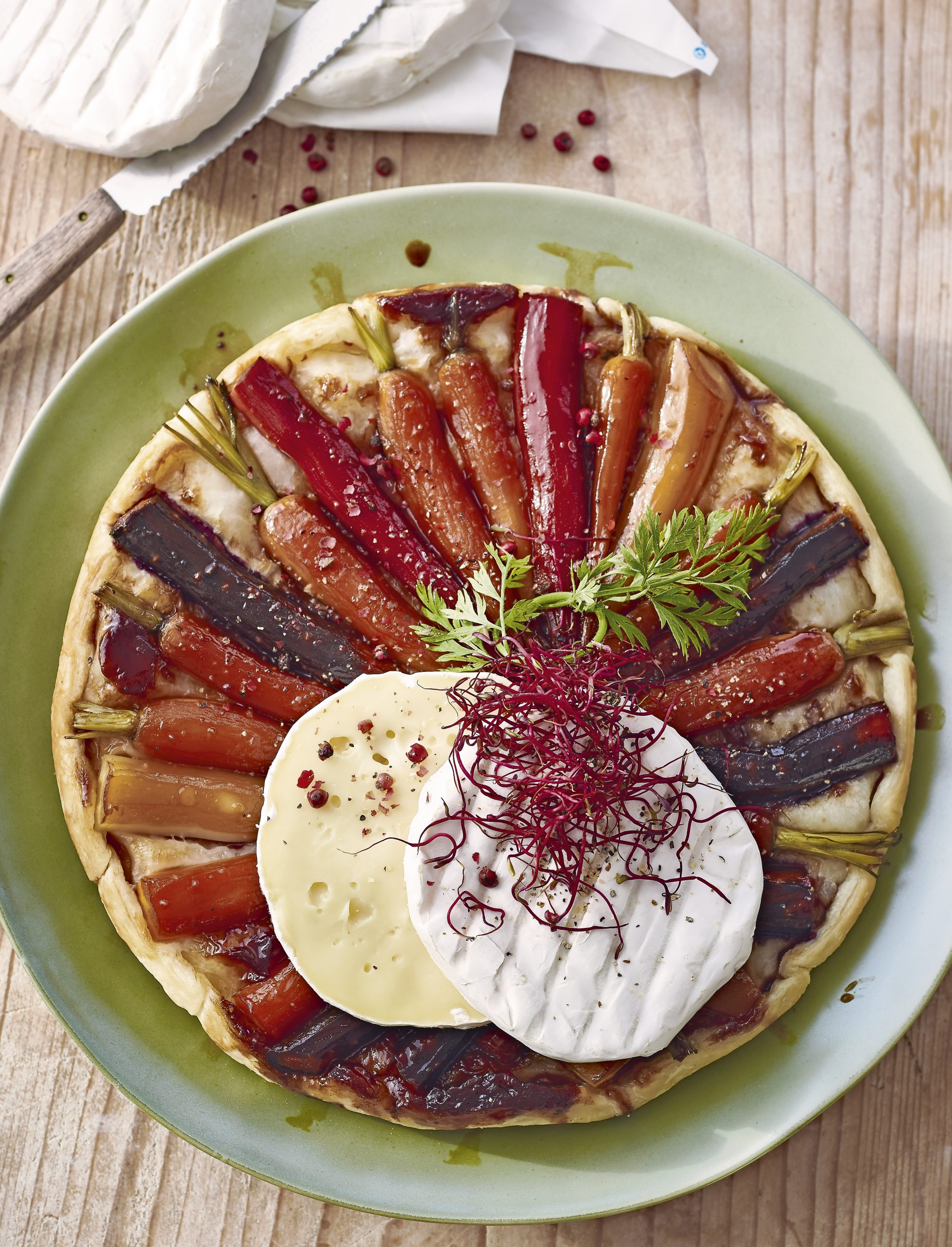 Rüebli-Käse-Tatin